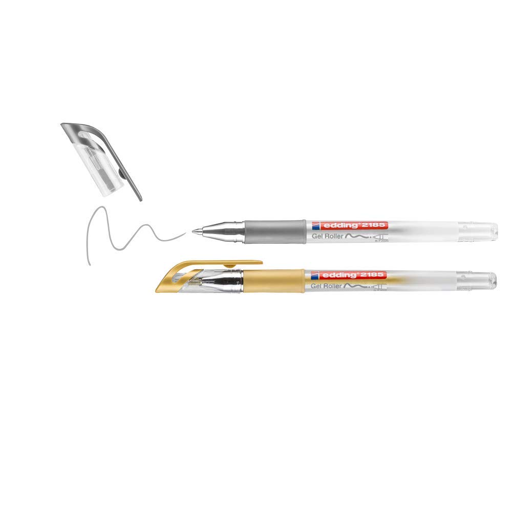 Edding 2185 Penna stick a sfera Oro, Argento 2pezzo