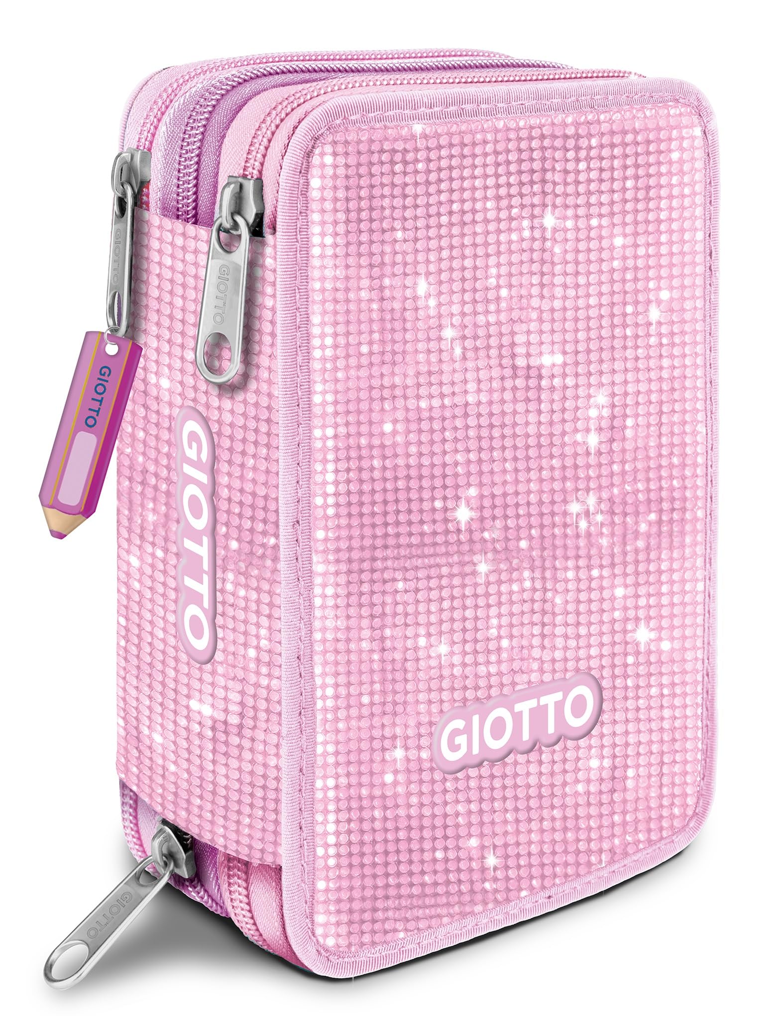 GIOTTO ASTUCCIO 3ZIP SUPER CRYSTAL ROSA