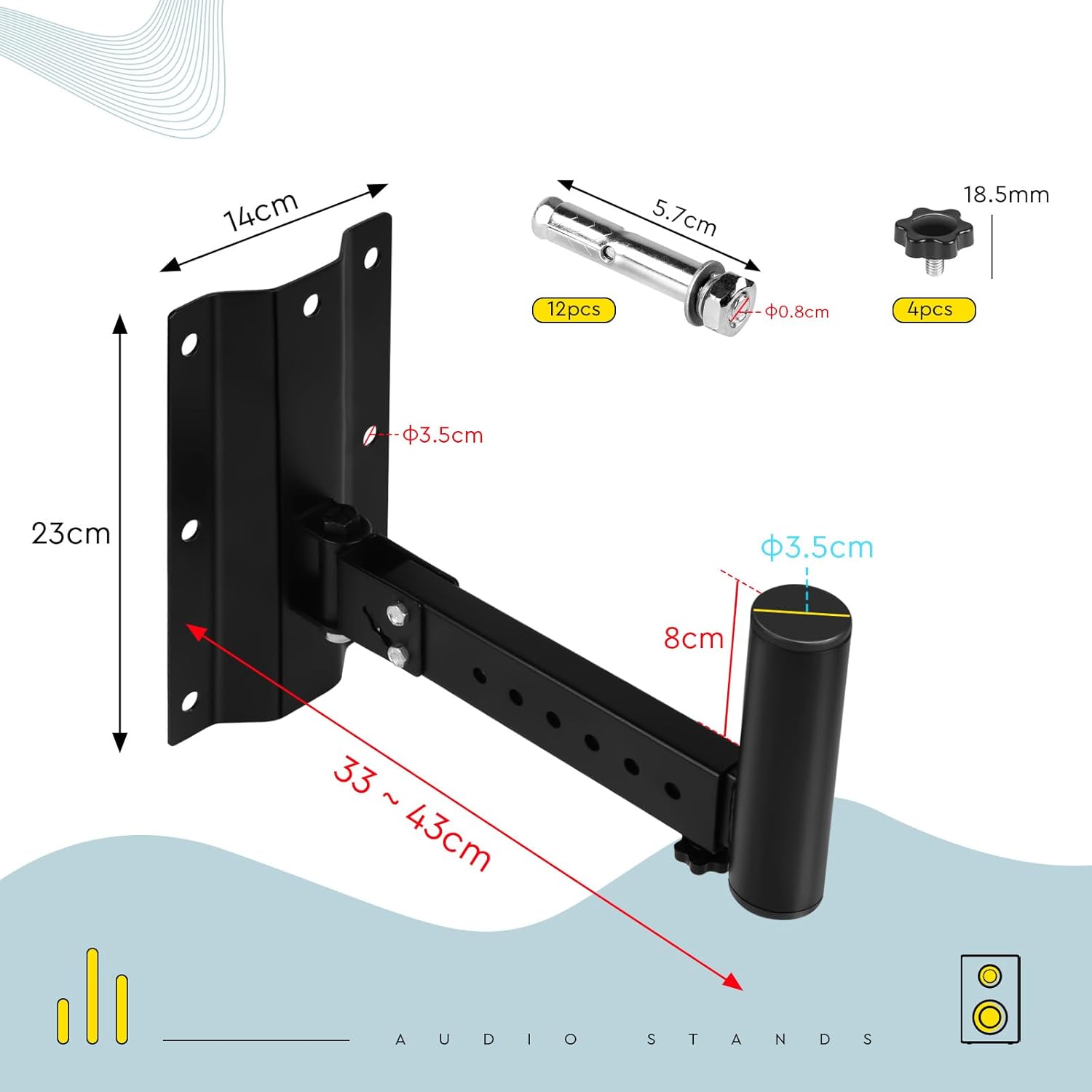Supaway Supporto a Parete per Diffusori Acustici - immagine 2