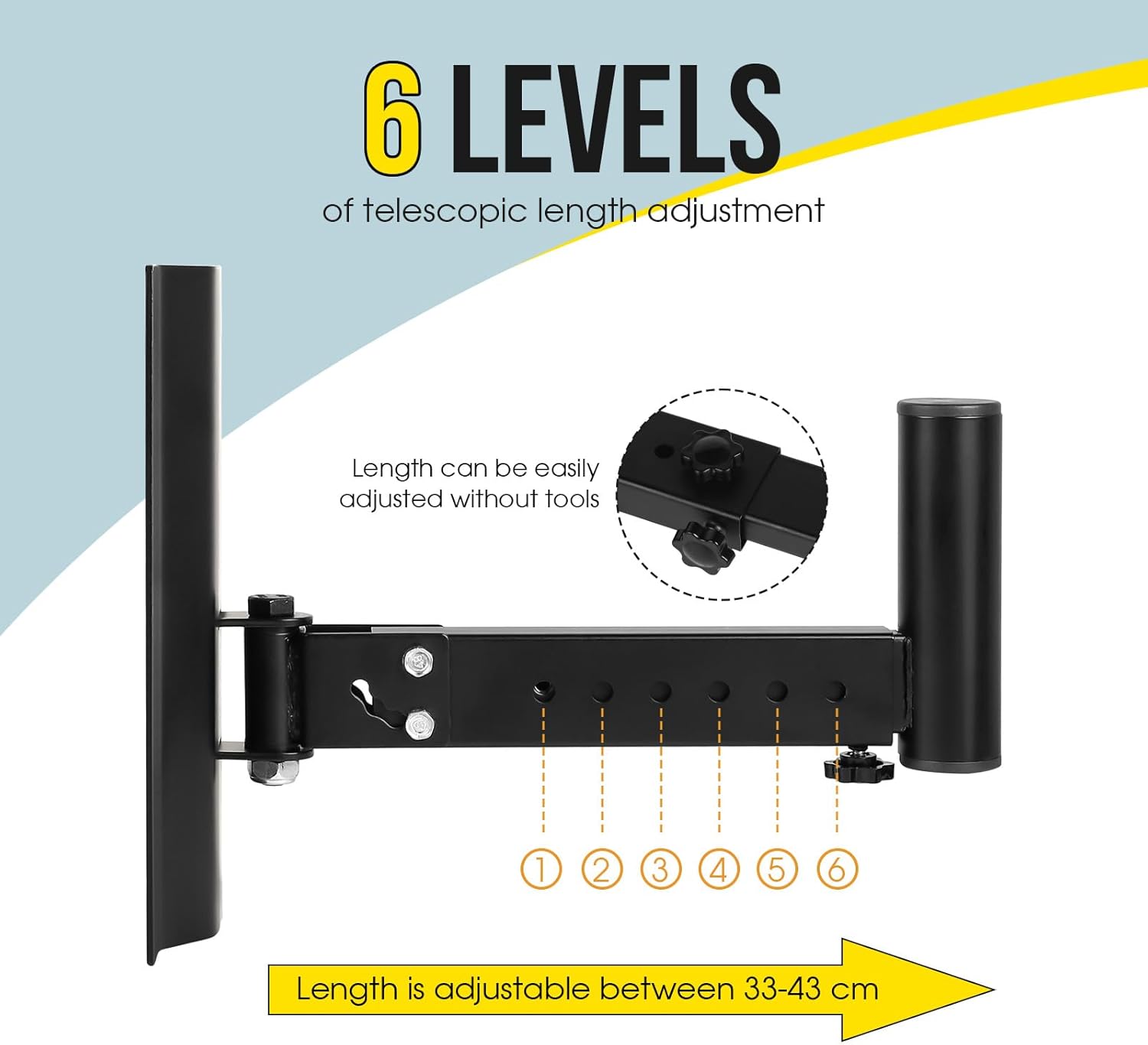Supaway Supporto a Parete per Diffusori Acustici - immagine 3