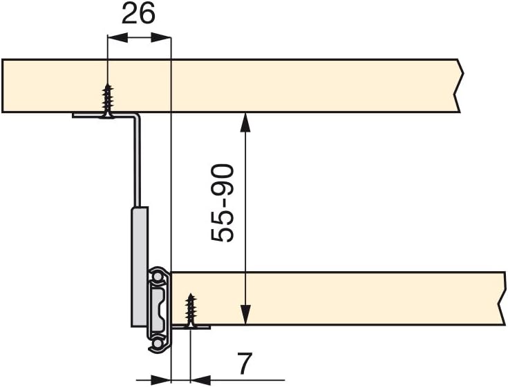 Emuca Set Guide con Cuscinetti a Sfere per Cassetto, Nero - immagine 3