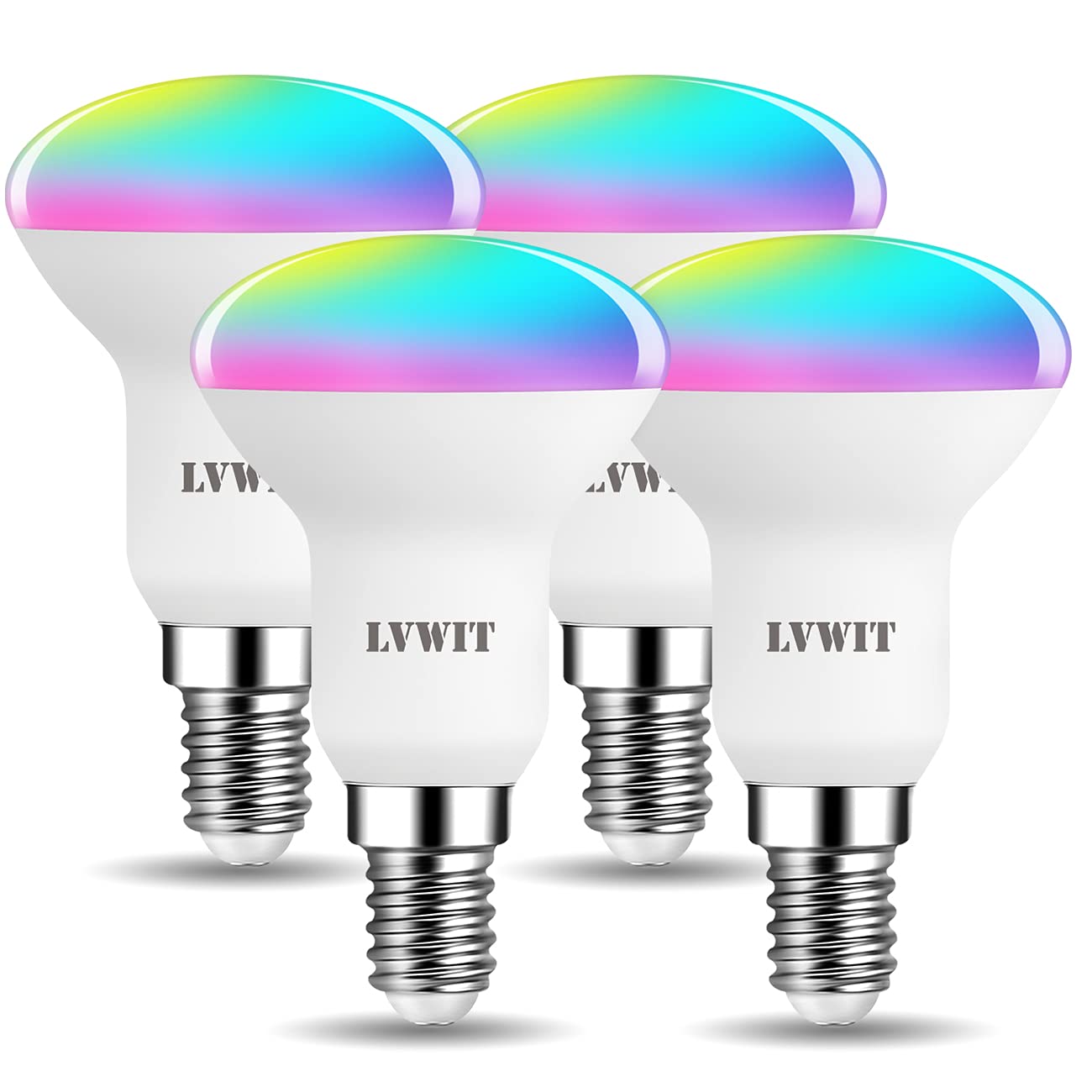 Lvwit Lampadina LED Smart Wifi E14 R50 4.9W (4 Unità)