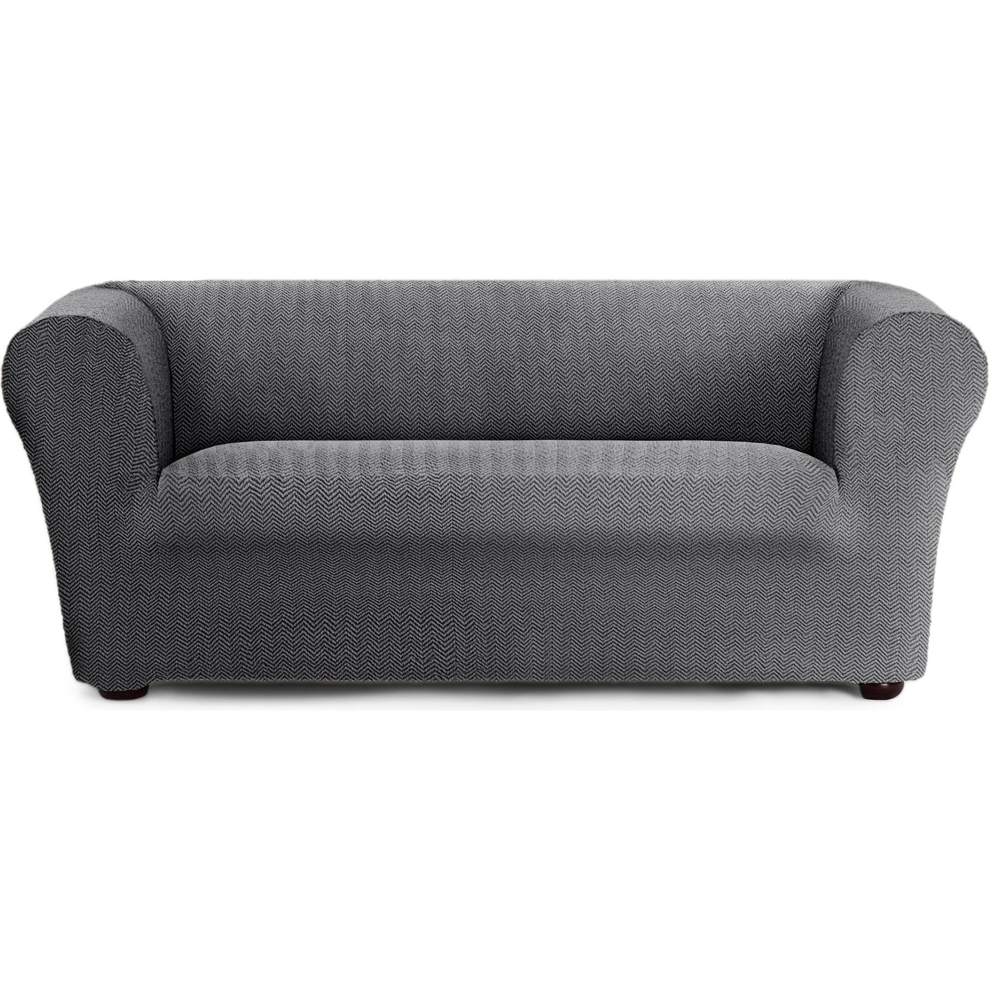 ECOMMERC3 | Copridivano misura 3 posti bielastico super elastico divani Chester e Klippan - Copridivano colore grigio scuro protettivo traspirante, vestibilità massima con schiuma di tenuta e gomme