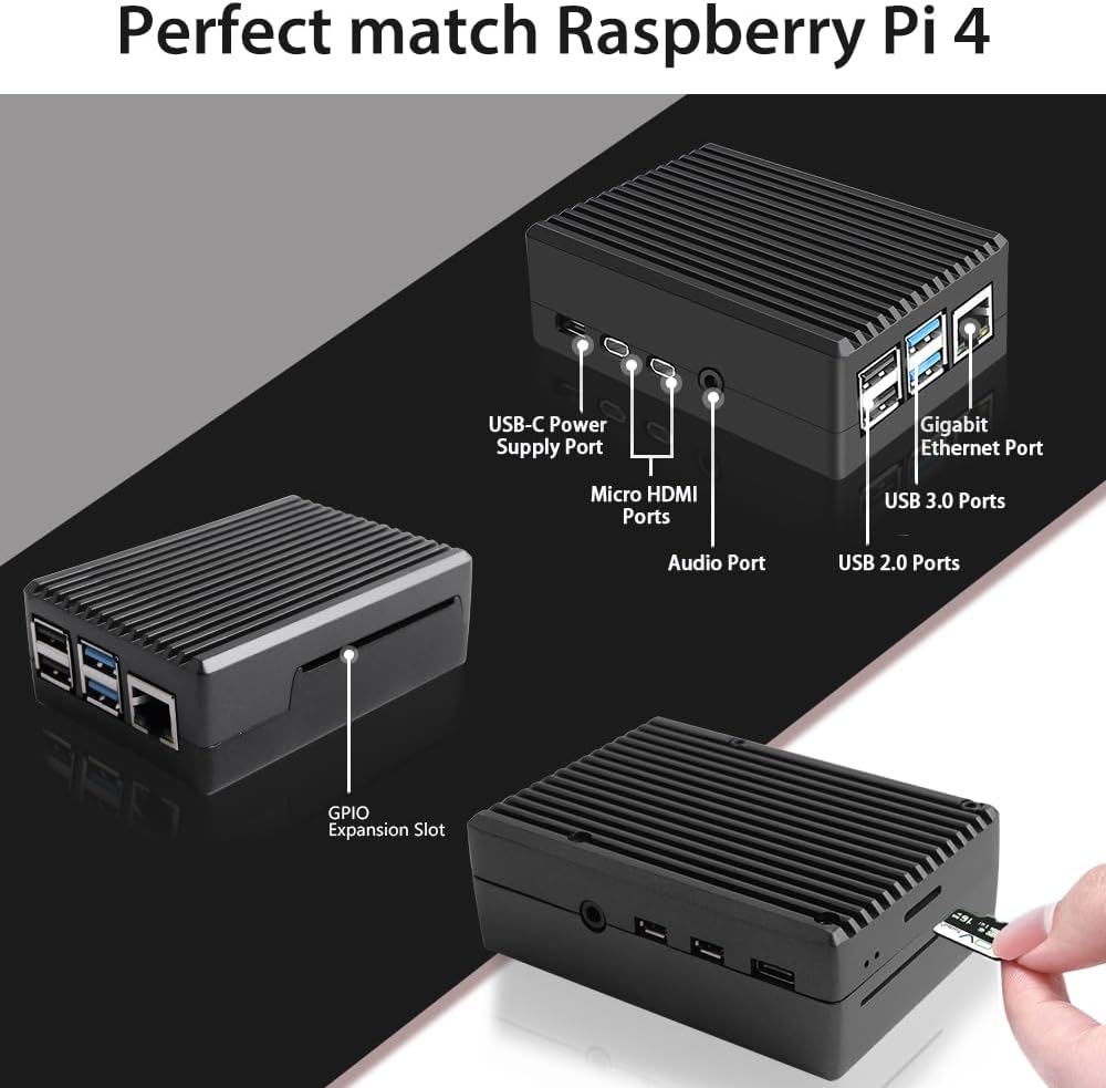 Geeekpi Raspberry Pi 4 8GB Starter Kit - 128GB Edition - immagine 3