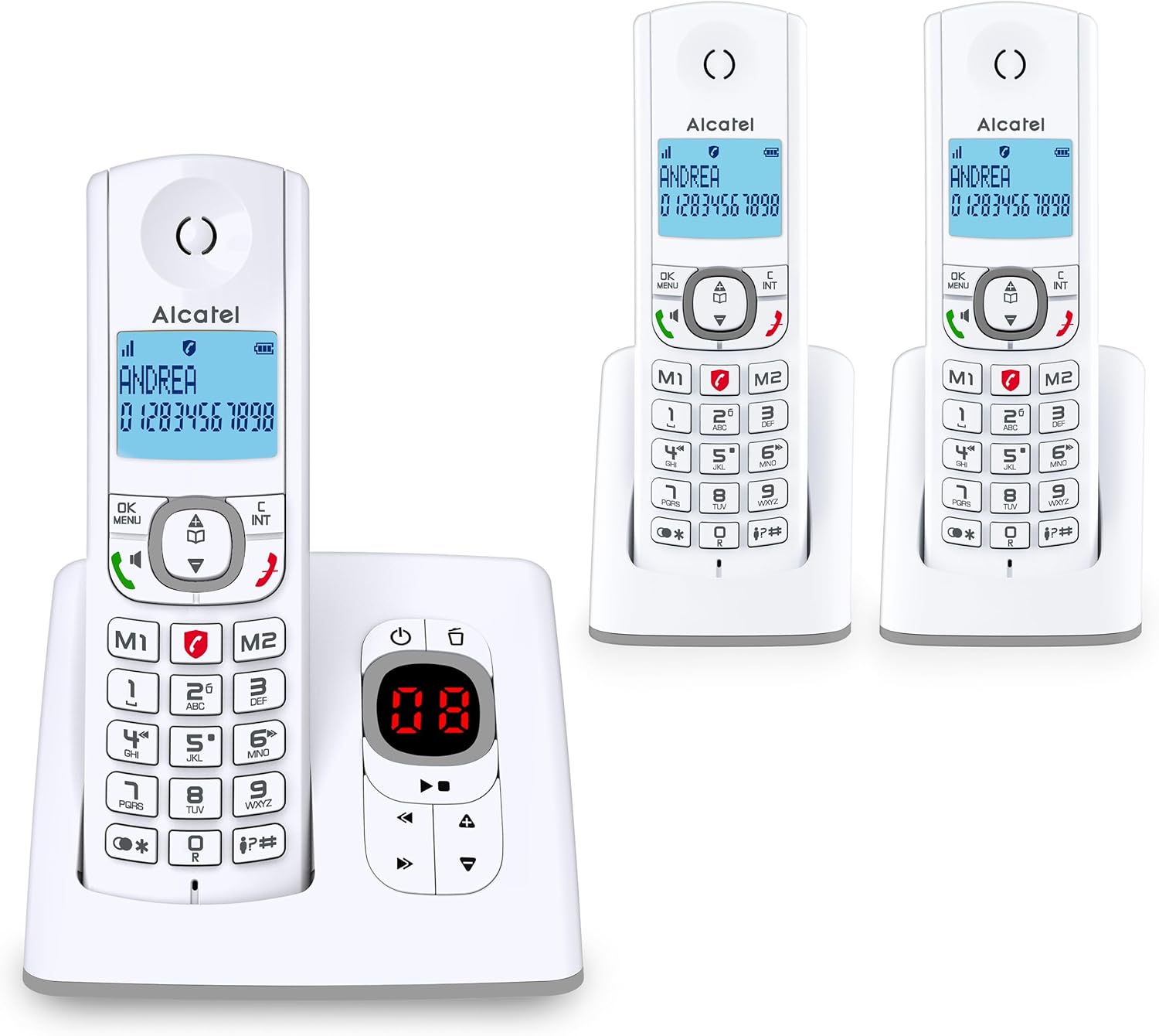 Alcatel F530 Voice Trio - Telefono Cordless DECT - immagine 1