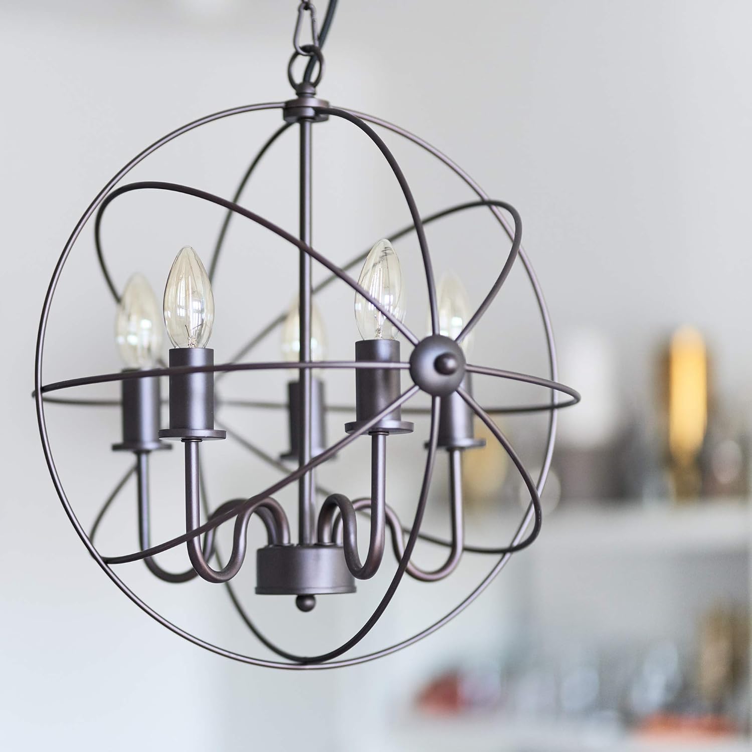 Opis PL1 Lampada Soffitto Vintage Industriale Ø40cm - immagine 4