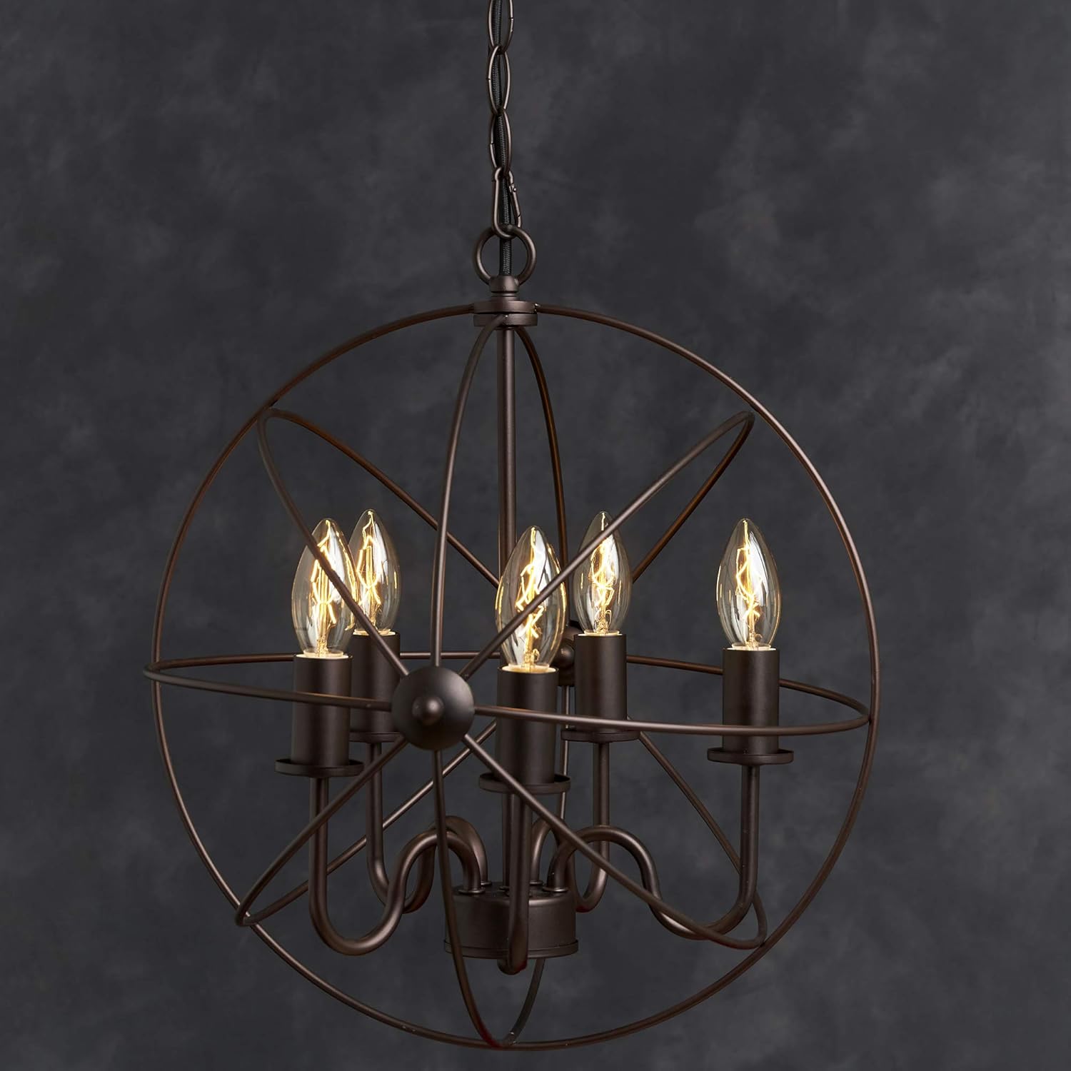 Opis PL1 Lampada Soffitto Vintage Industriale Ø40cm - immagine 8