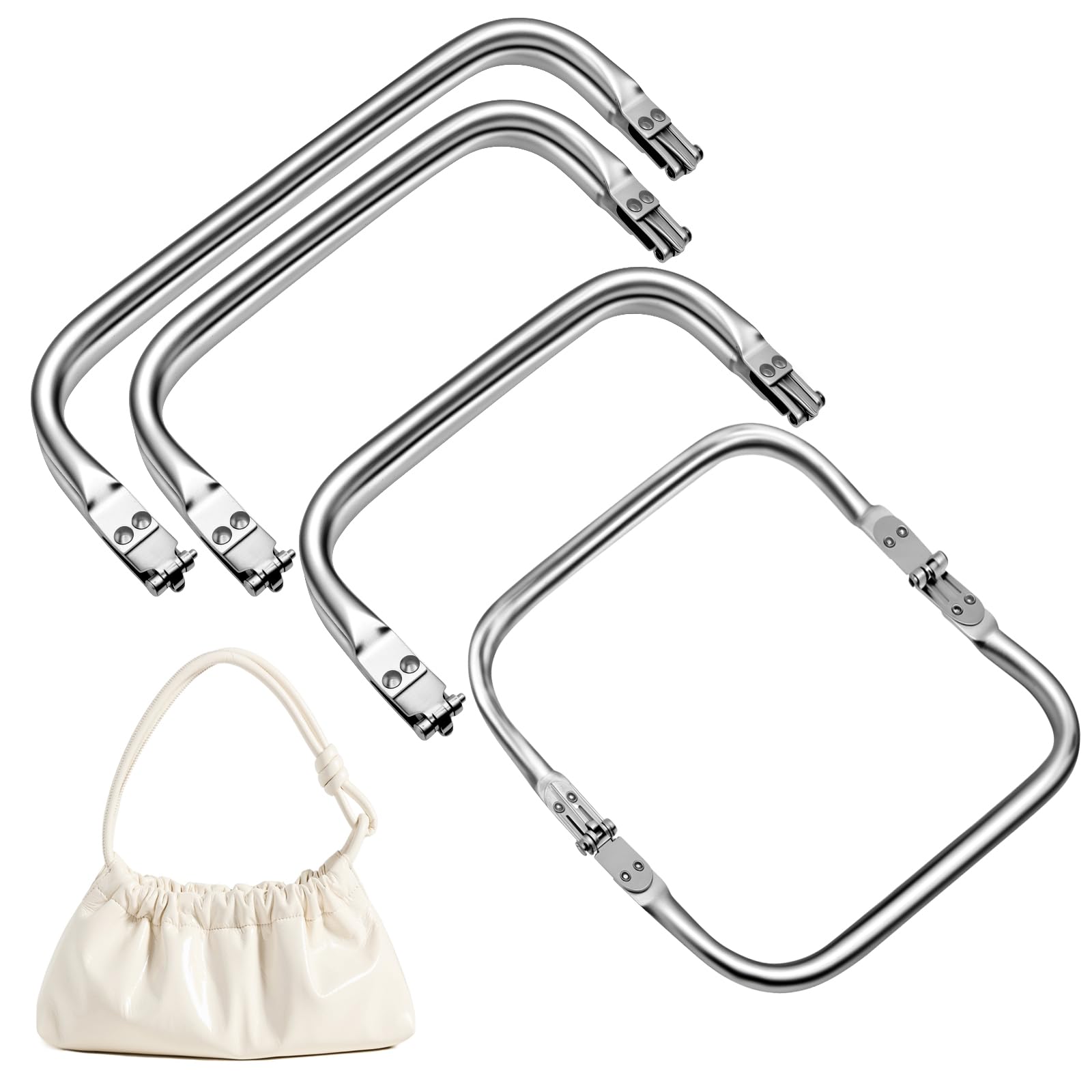 3 Pezzi Chiusura per Borsa Uncinetto 16-25cm