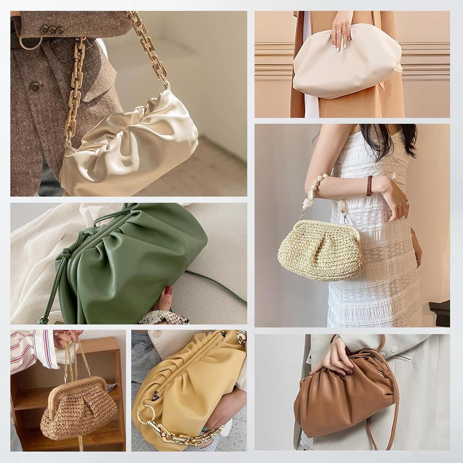 3 Pezzi Chiusura per Borsa Uncinetto 16-25cm - immagine 6