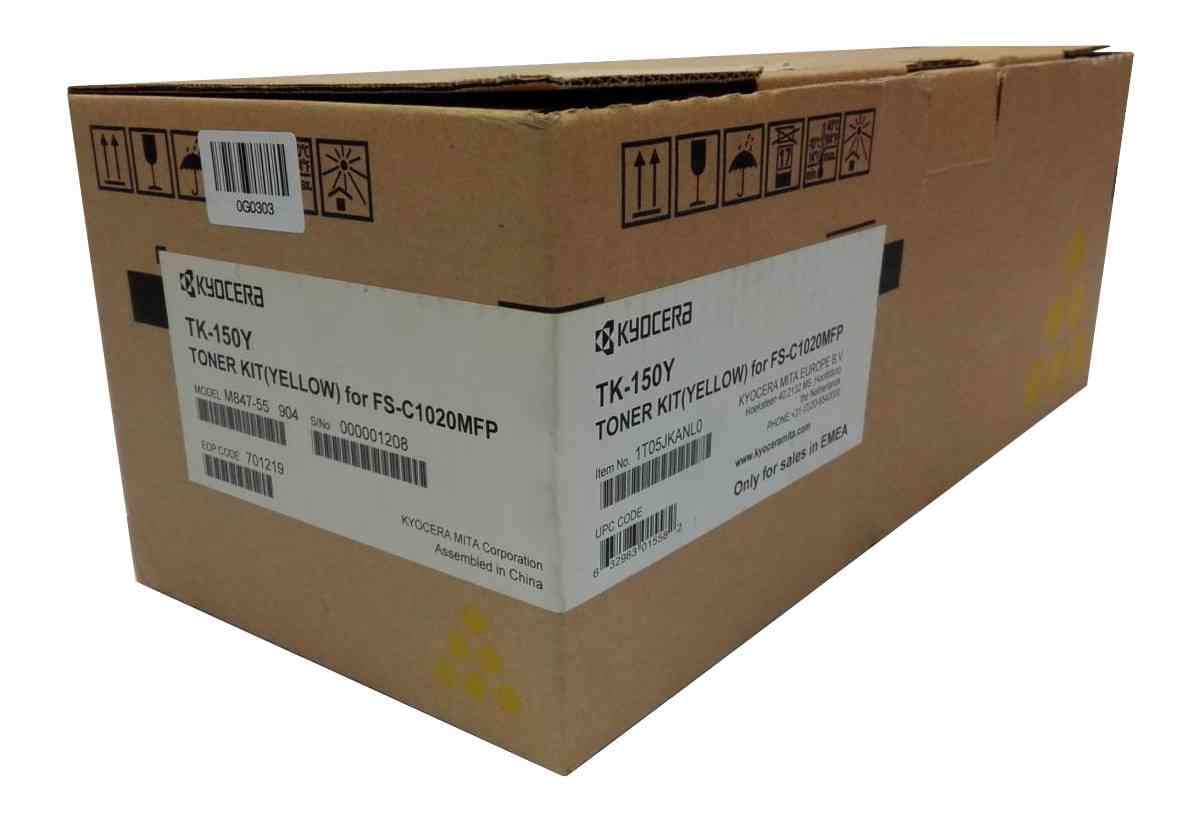 KYOCERA FS-C1020MFP TONER-KIT GELB TK-150Y, Kapazität: 6000