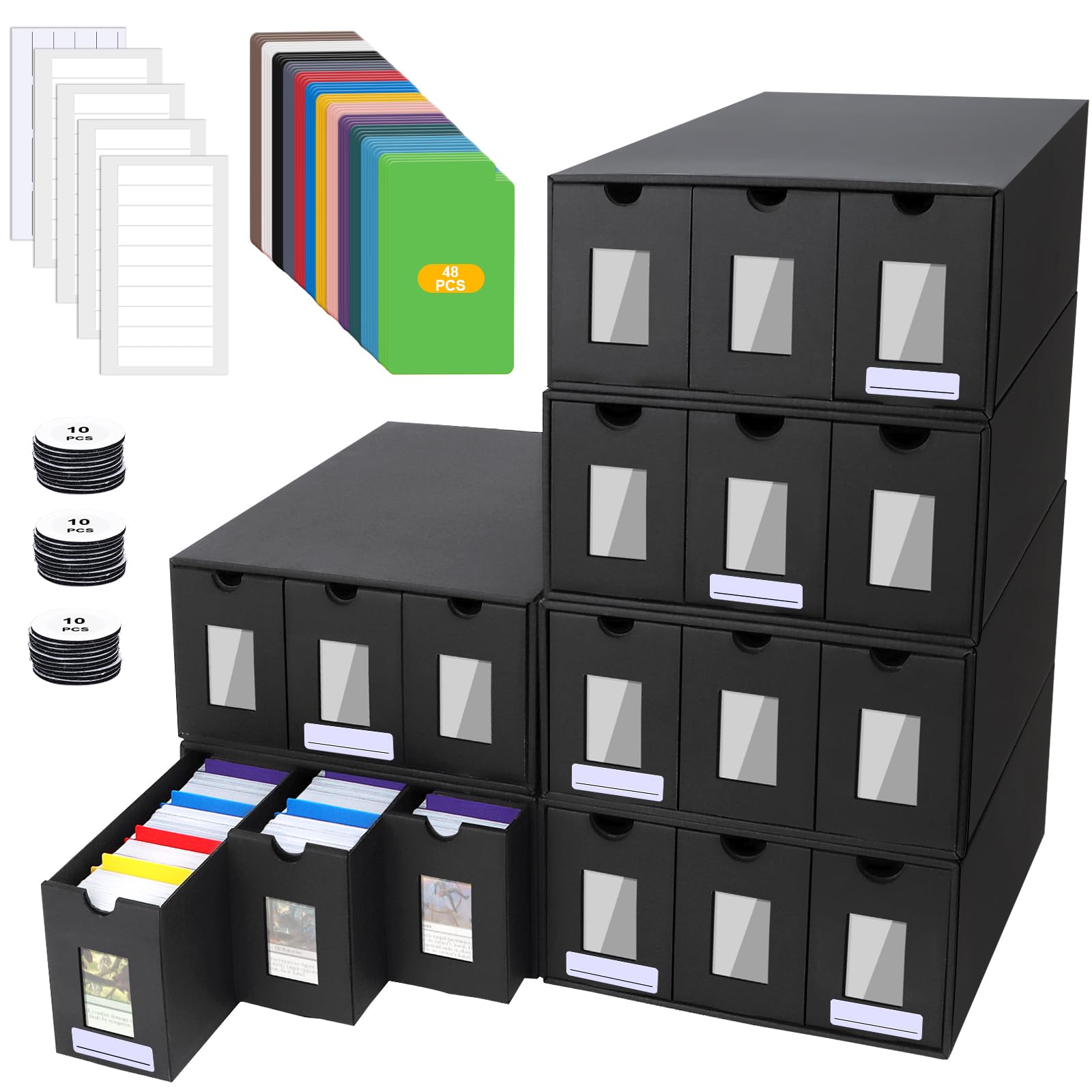 Biliple Scatola per Carte da Collezione 18000+ Carte