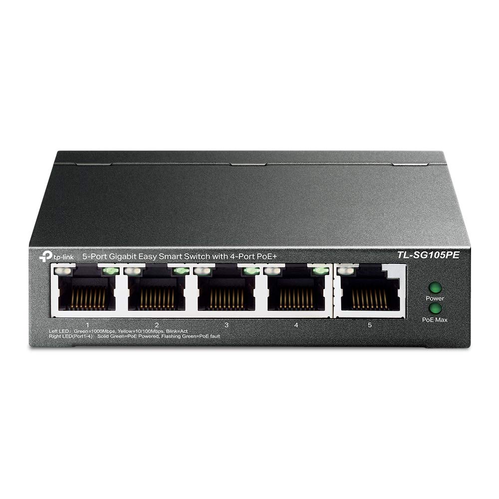 Tp-link TL-SG105PE Switch PoE Gestito Gigabit 5 Porte