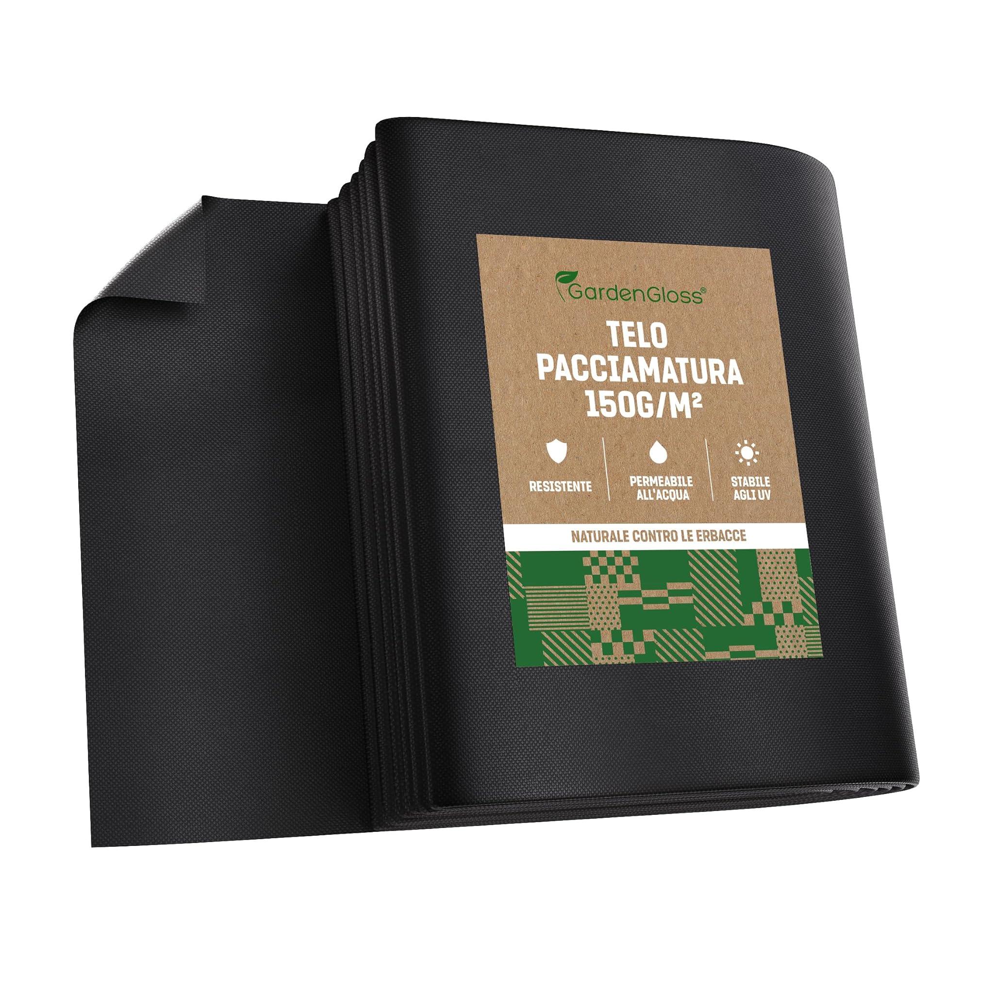 Gardengloss Telo Pacciamatura 30m² 150g/m² Nero