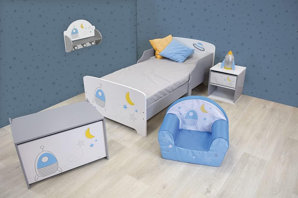 Fun House Comodino con Cassetto per Bambini, Space - immagine 2