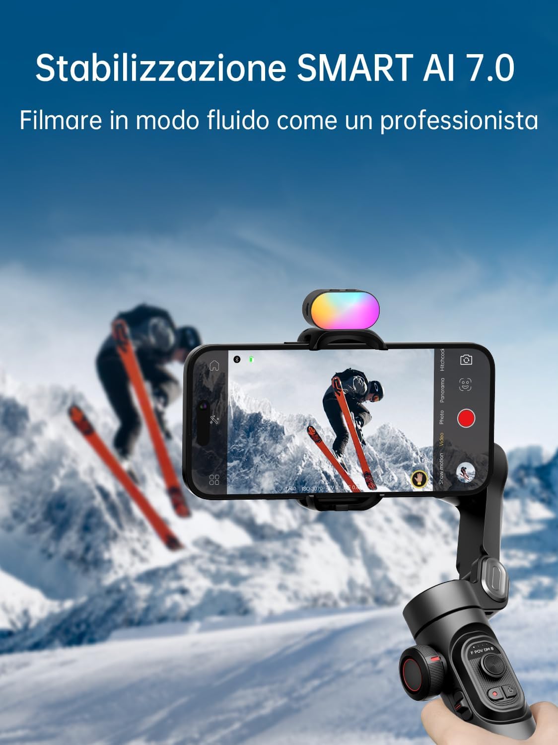 Aochuan Smart XE Kit - Stabilizzatore Gimbal Smartphone 3-Axis - immagine 3