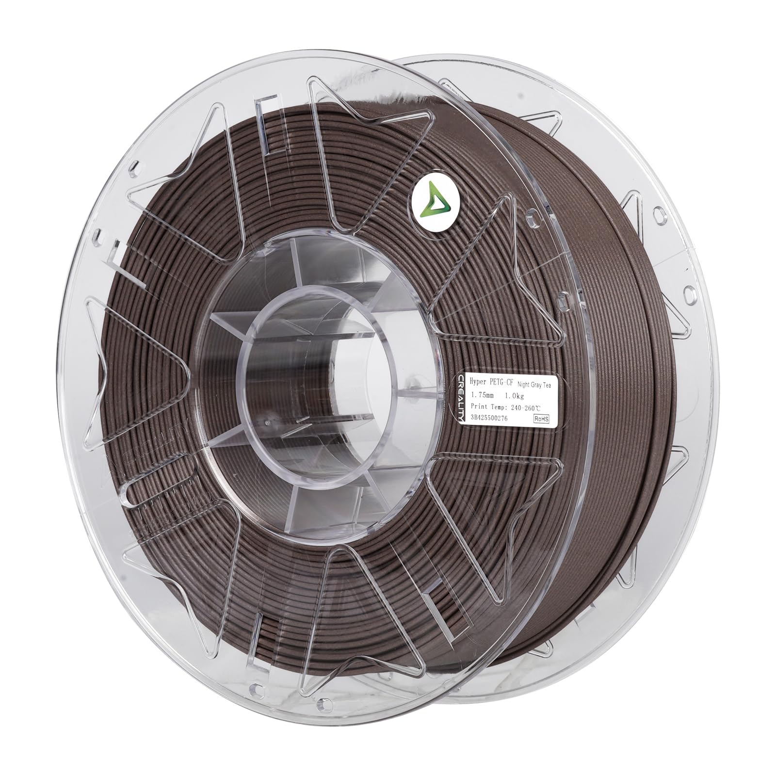 Creality Hyper PETG-CF Filamento 1,75mm, Filamento in Fibra di Carbonio PETG ad Alta Velocità, Materiali di Stampa 3D per la Maggior parte delle Stampanti 3D K1C K2 Plus, 1kg Marrone Chiaro