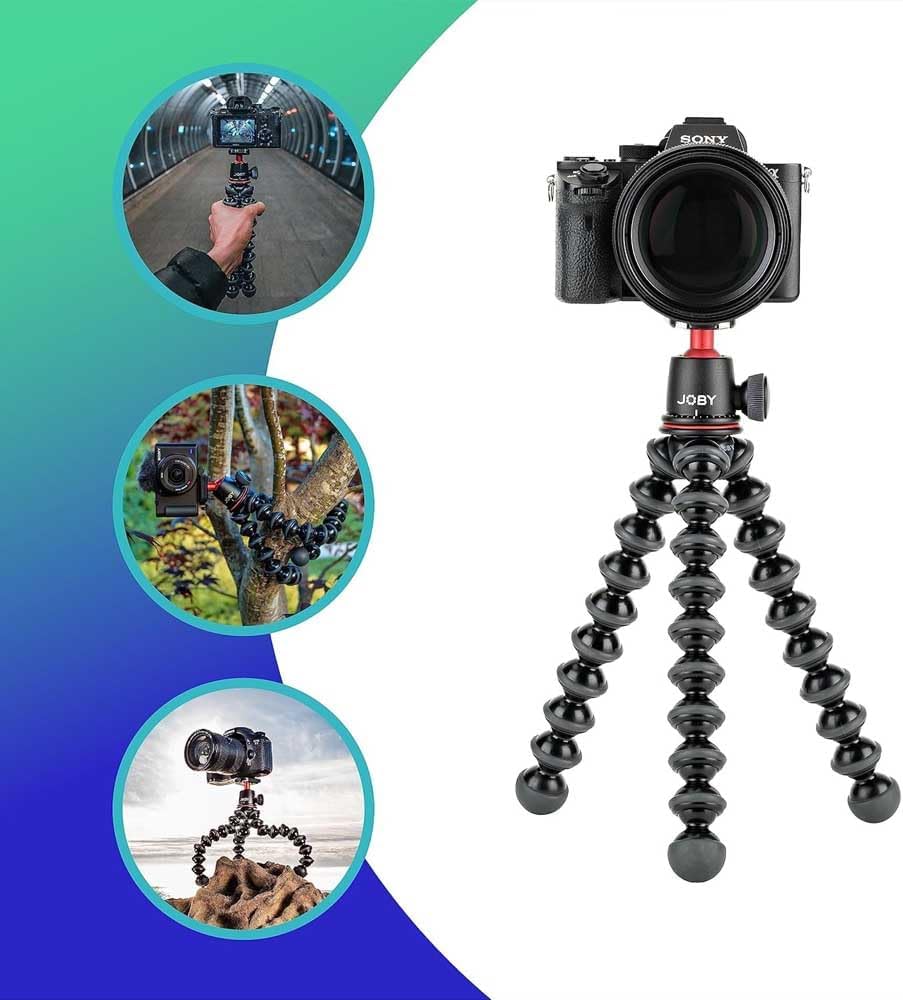 Joby Kit GorillaPod 3K - Treppiede Flessibile 3kg, Nero - immagine 3