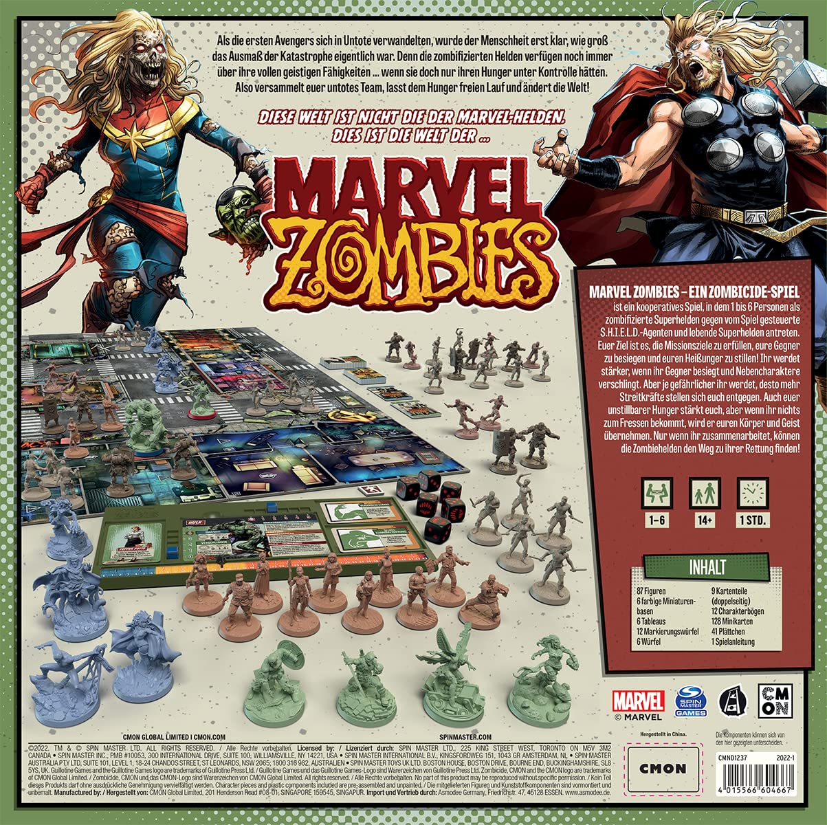 CMON | Zombies Marvel - Gioco Zombicide, Tedesco - immagine 2