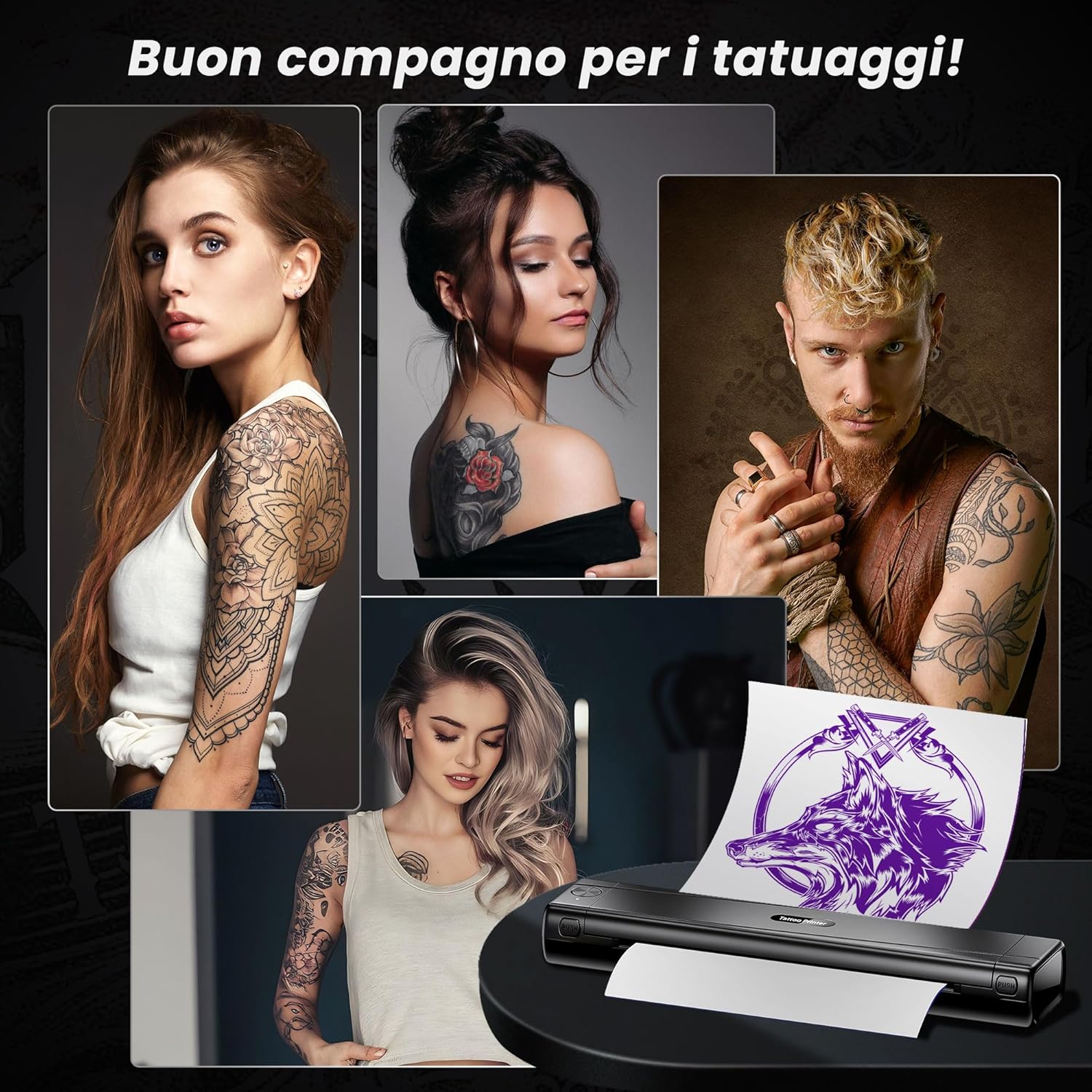 Tattmuse Stampante Stencil Tattoo Bluetooth - immagine 10