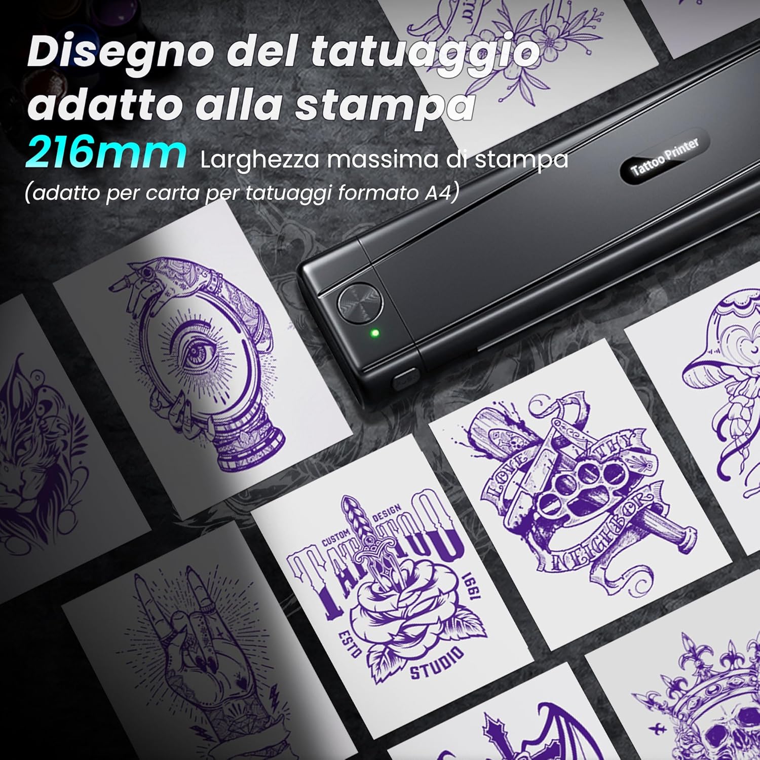 Tattmuse Stampante Stencil Tattoo Bluetooth - immagine 9