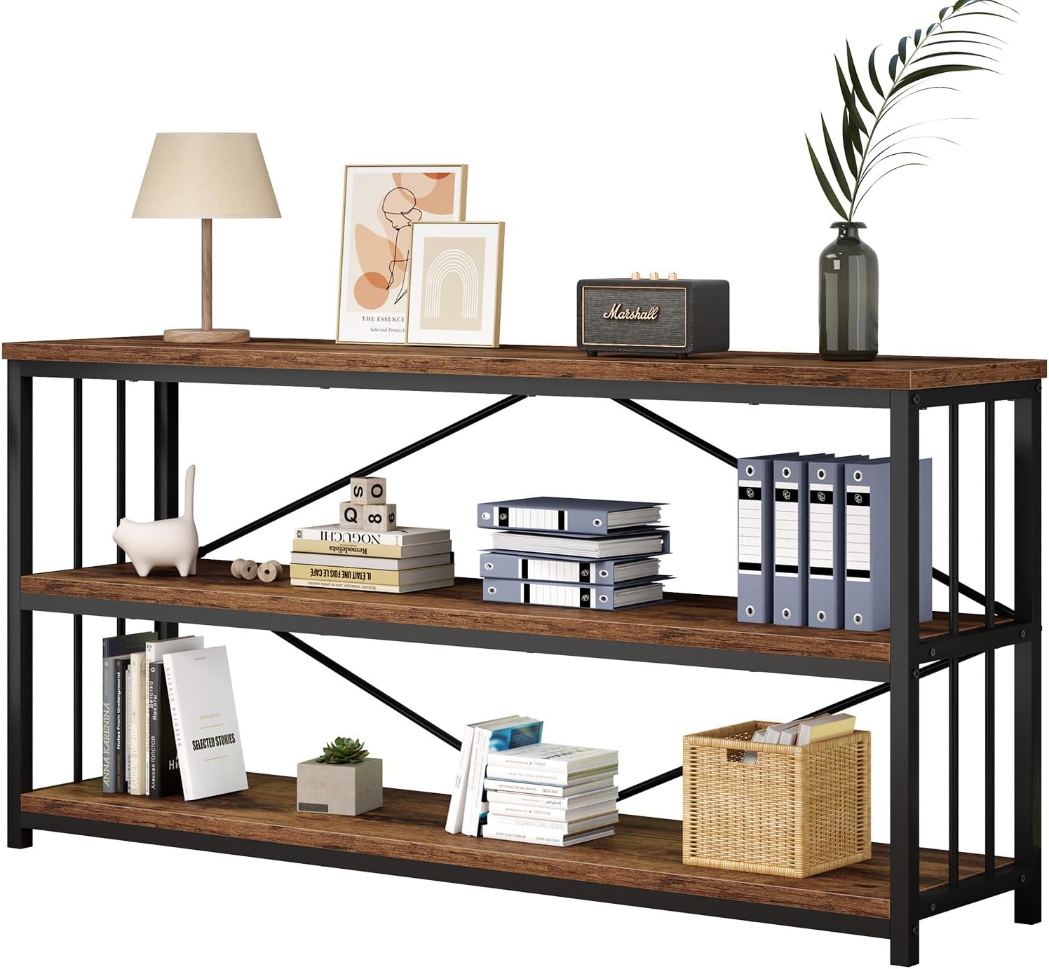 Ibf Libreria Rustica Bassa a 3 Ripiani Industriale - immagine 1