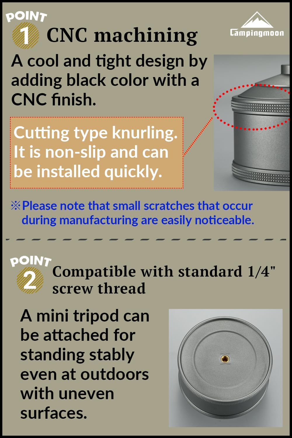 CAMPINGMOON Canister Vuoto Ricaricabile 110g TC-35 - immagine 3