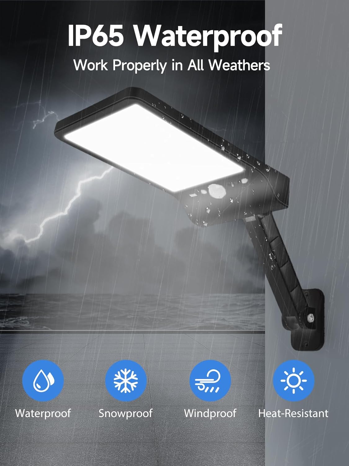 Moman Lampada Solare da Esterno 56 LED con Sensore di Movimento - immagine 3