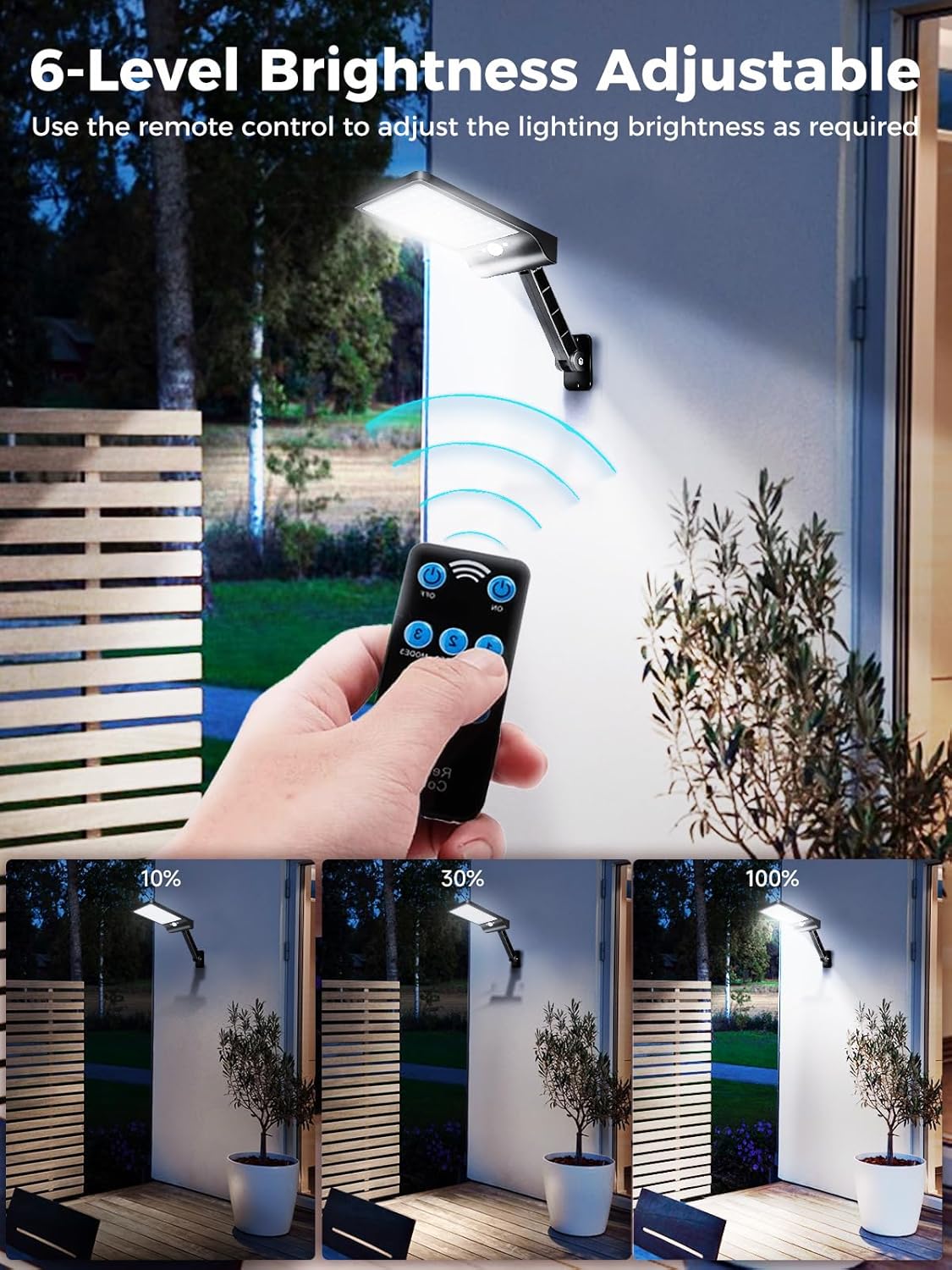 Moman Lampada Solare da Esterno 56 LED con Sensore di Movimento - immagine 6