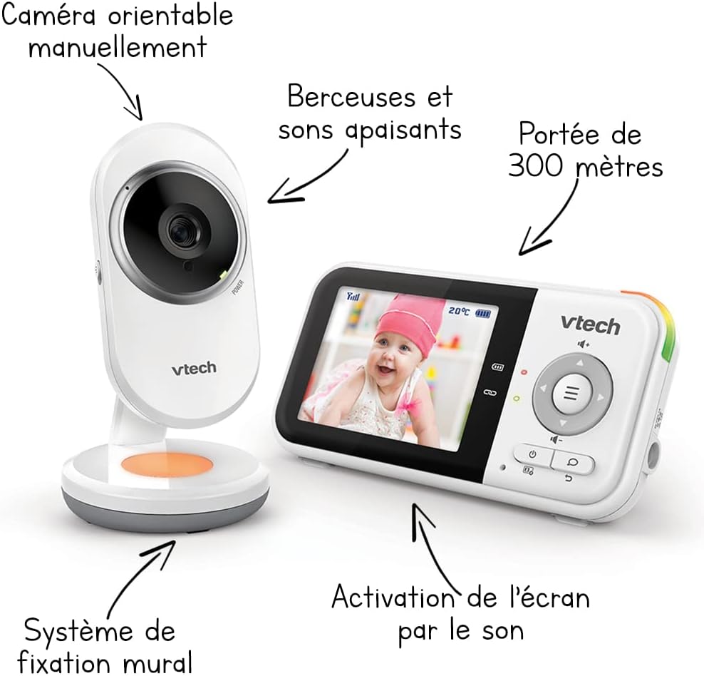 Vtech BM3254 - Baby Video Clear Plus - Schermo 2.8" - immagine 2