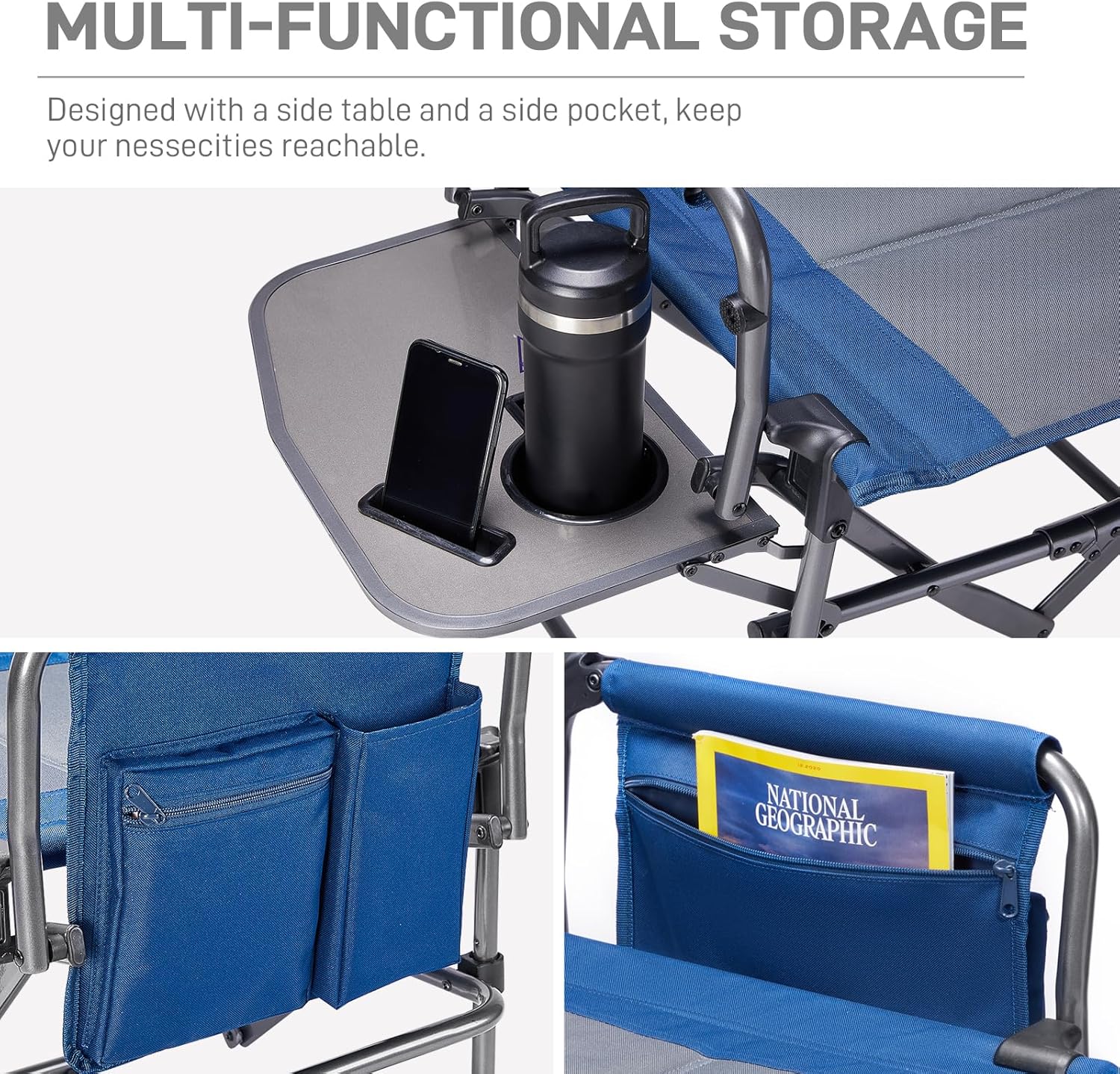 Ever Advanced Sedia da Campeggio Pieghevole 160KG - immagine 5