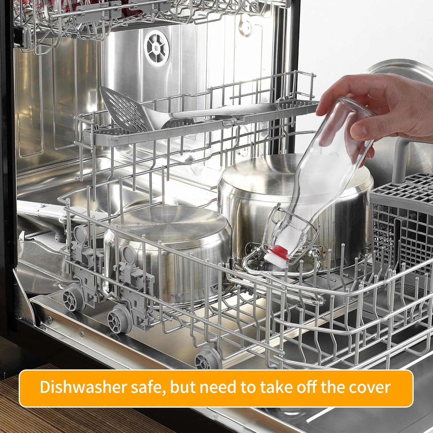 Set 10 Bottiglie in Vetro 250ml con Tappo Ermetico - immagine 6