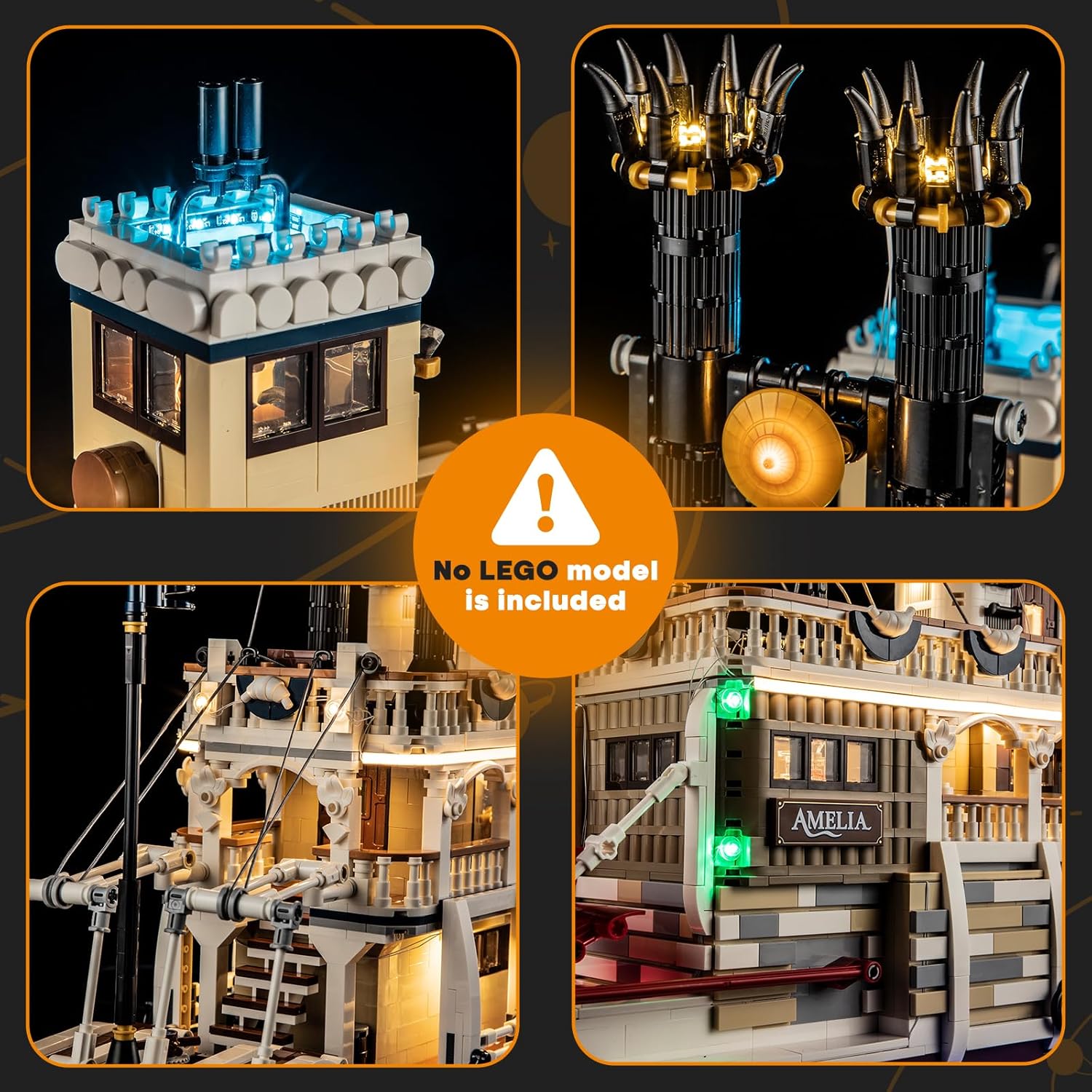 Lightailing - Set Luci LED per Lego 21356 Battello a Vapore - immagine 3