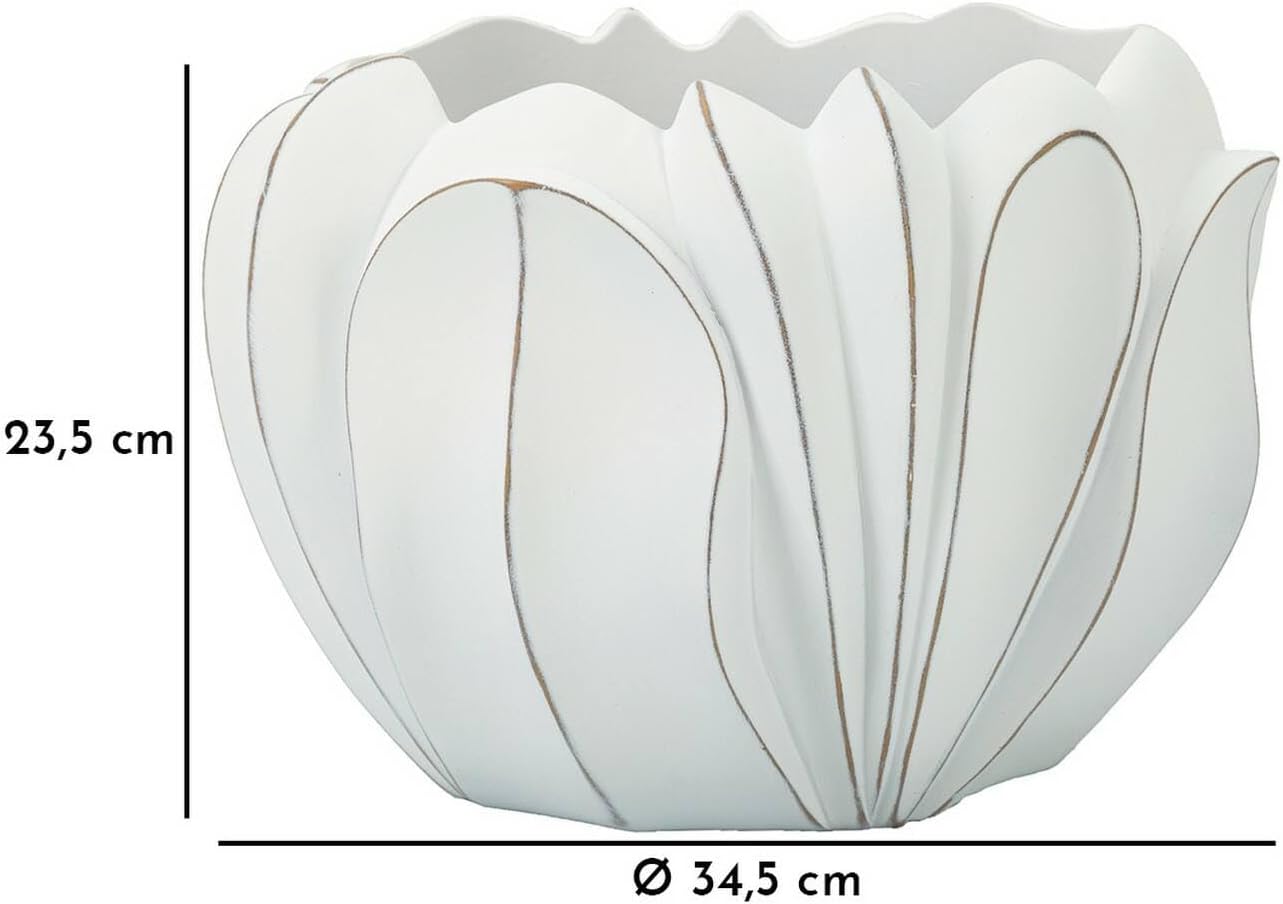 Dmora Vaso Paranapanema - Complemento d'Arredo Bianco - immagine 3