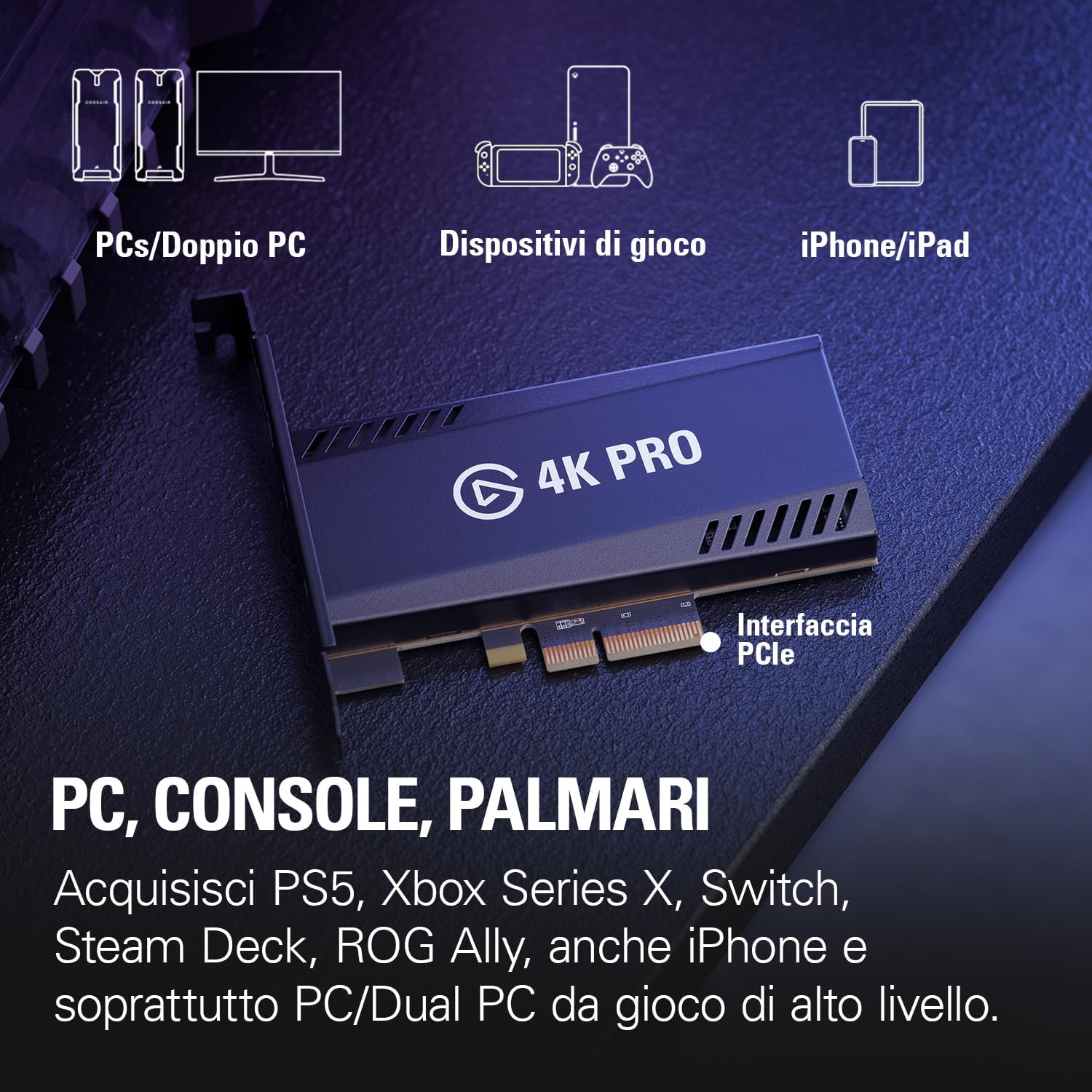 Elgato 4K Pro - Scheda Acquisizione Interna 8K60/4K60 HDR10 - immagine 4