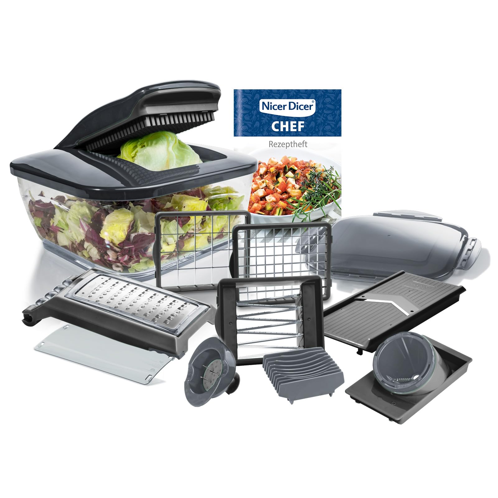Nicer Dicer Chef - Set 15 Affettatrici per Verdure