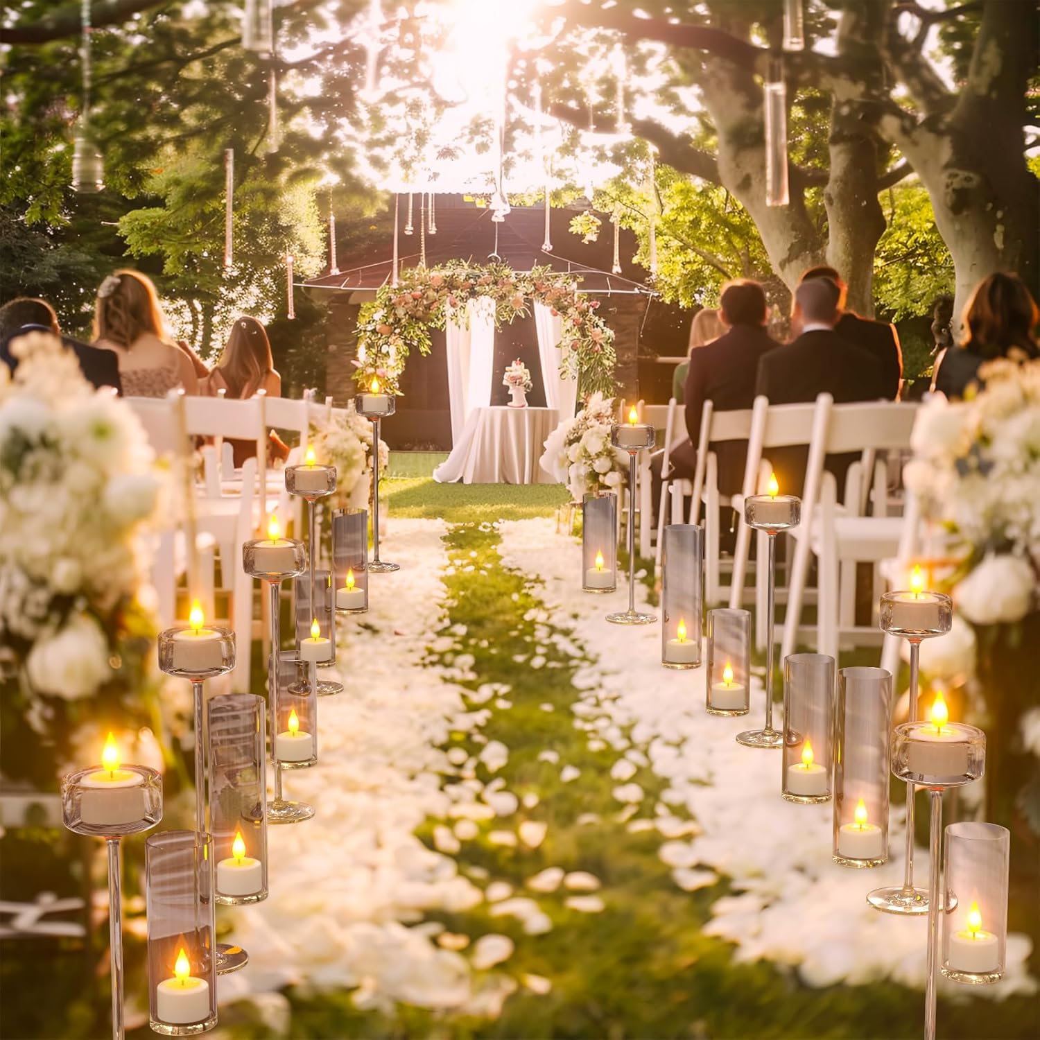 PChero 12 Candele LED Ricaricabili con Telecomando - immagine 6