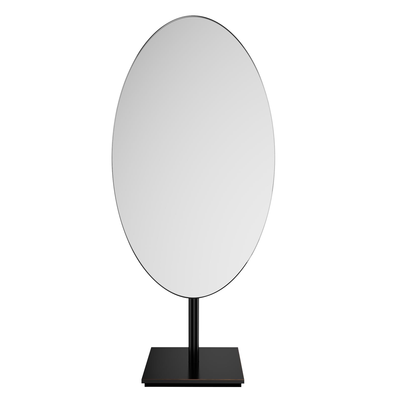 Nicesail Specchio da Tavolo Ovale 18x30cm, Nero Bronzo