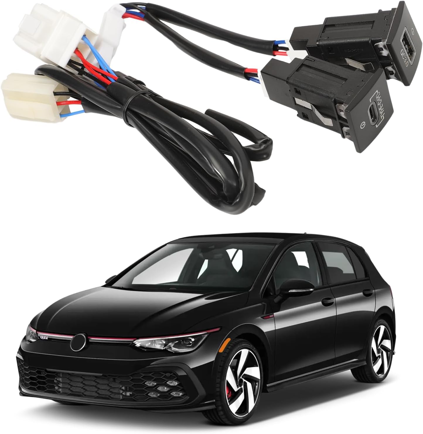 Adattatore Dual USB Ricarica Rapida per Golf/GTI/R-Line - immagine 1