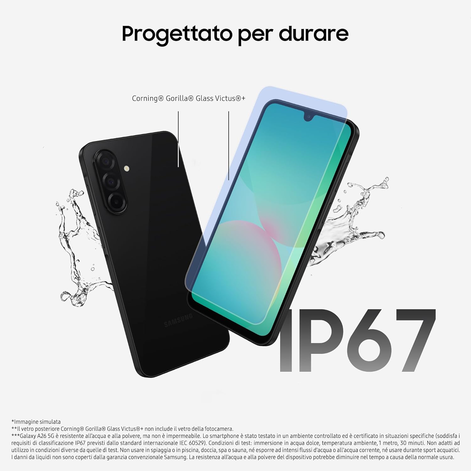 Samsung Galaxy A26 5G - Smartphone 128GB, Black - immagine 5