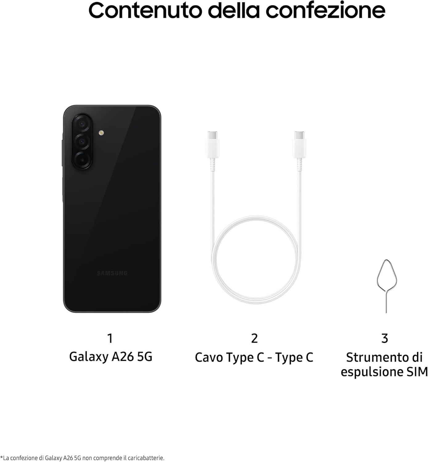 Samsung Galaxy A26 5G - Smartphone 128GB, Black - immagine 8