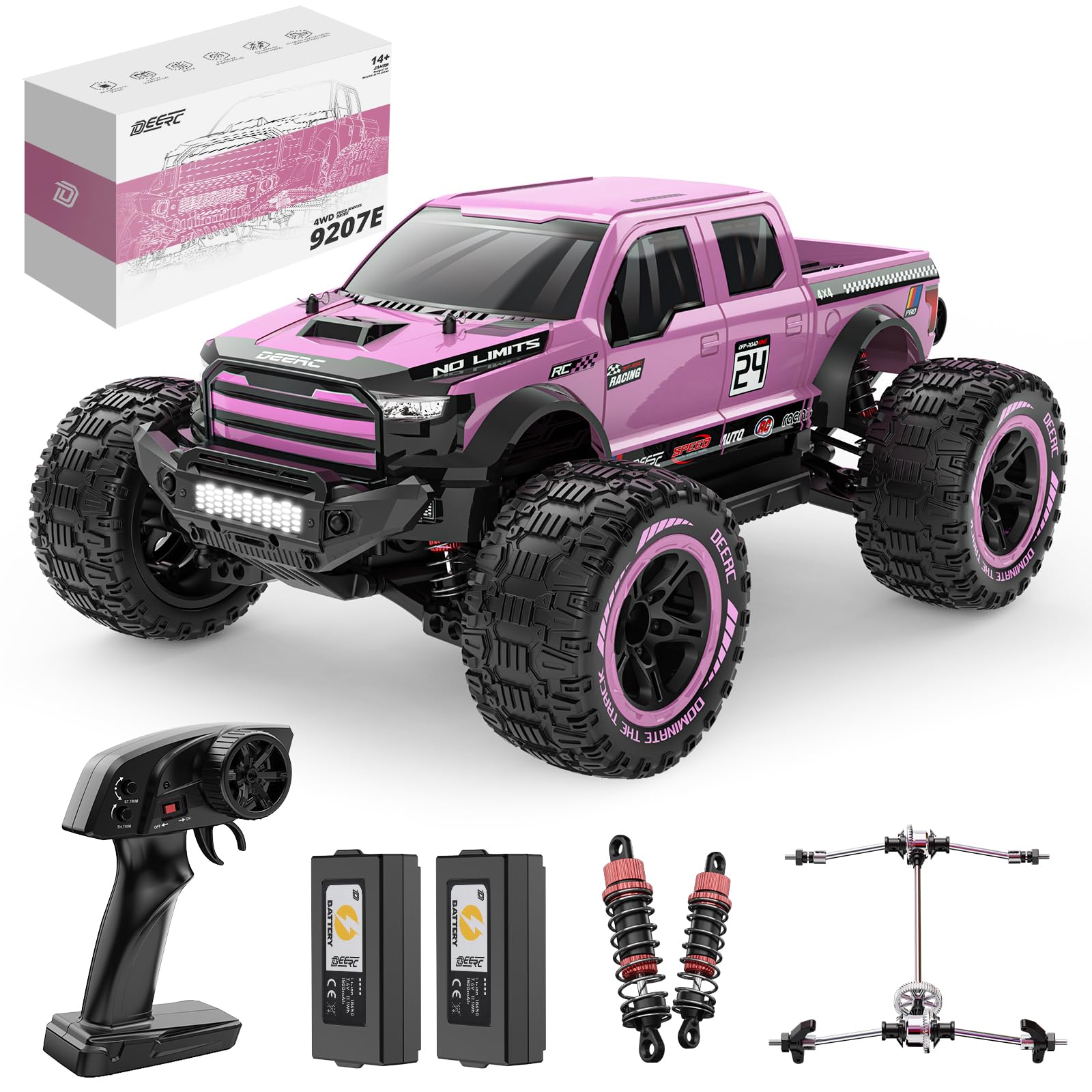 DEERC Macchina Telecomandata 1:10 Fuoristrada 4x4