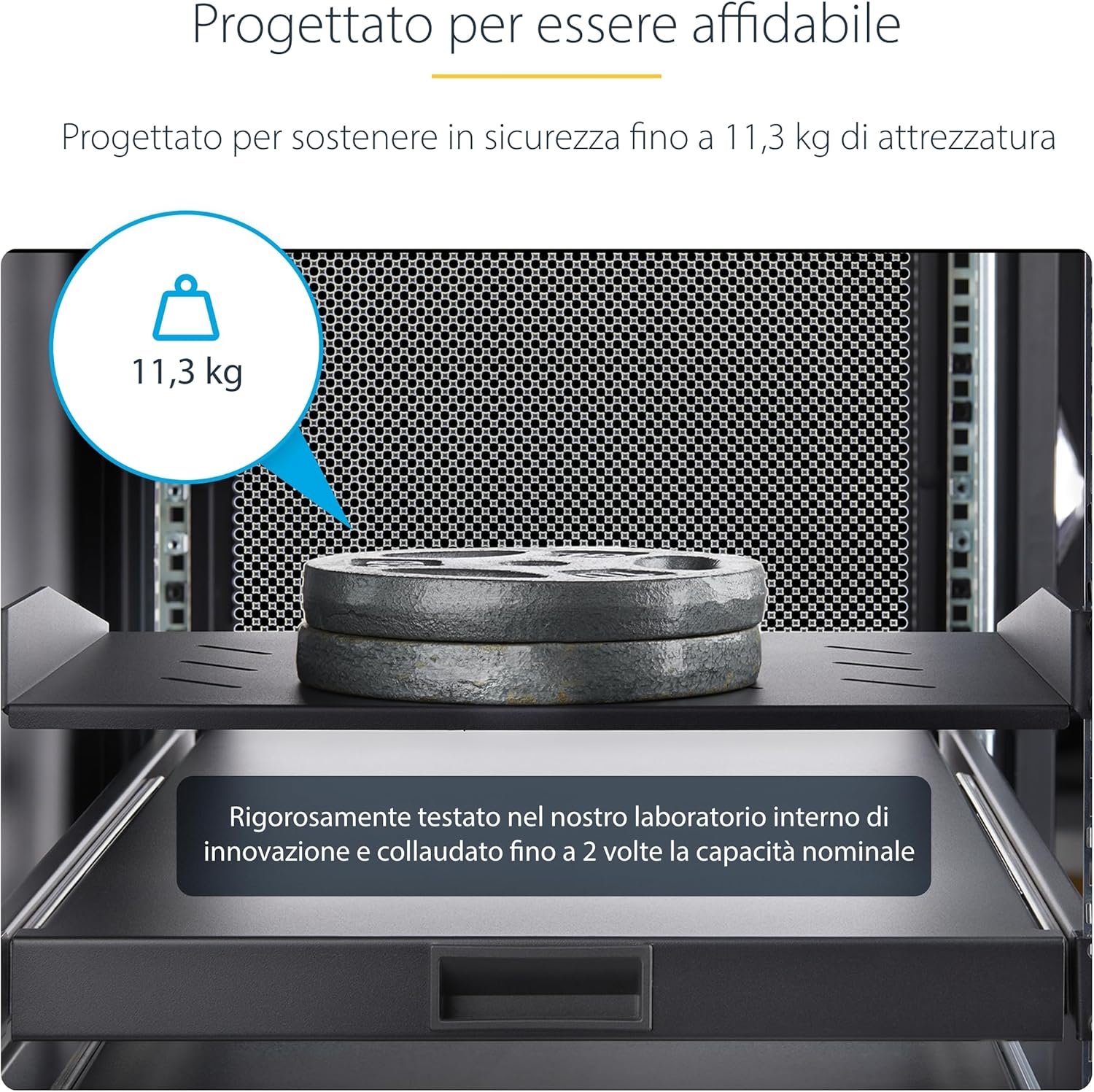 Startech.com Ripiano Rack 19" 1U Ventilato - immagine 4