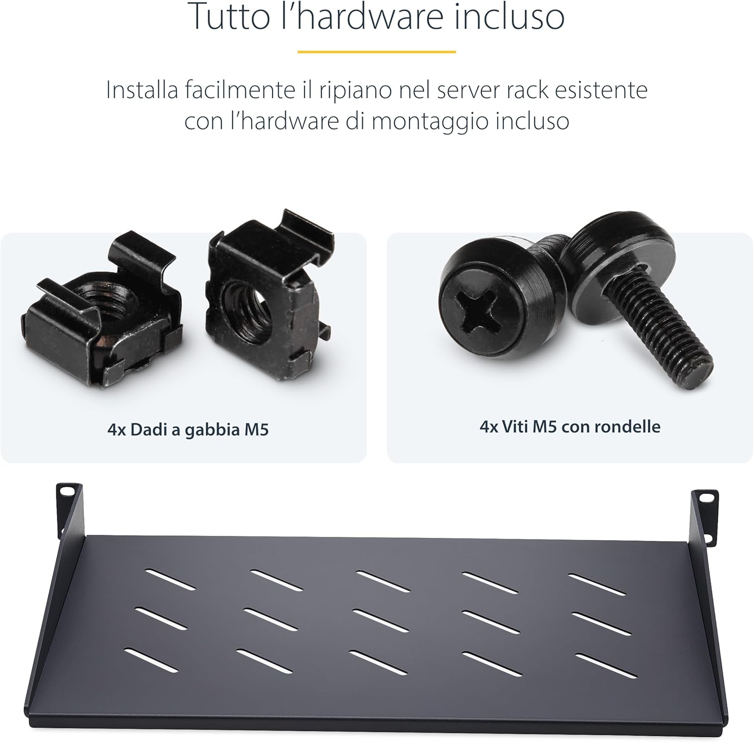 Startech.com Ripiano Rack 19" 1U Ventilato - immagine 6