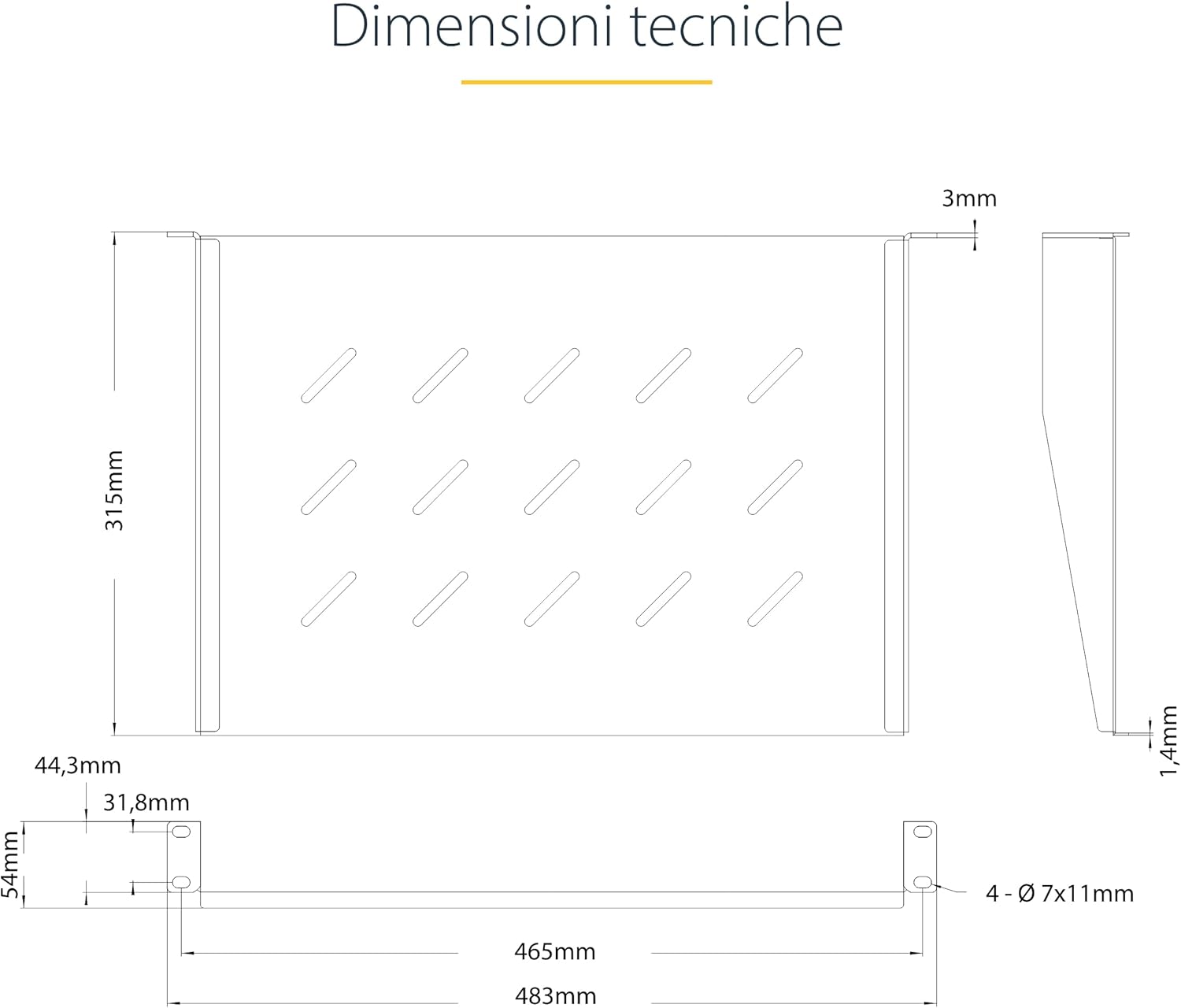 Startech.com Ripiano Rack 19" 1U Ventilato - immagine 8