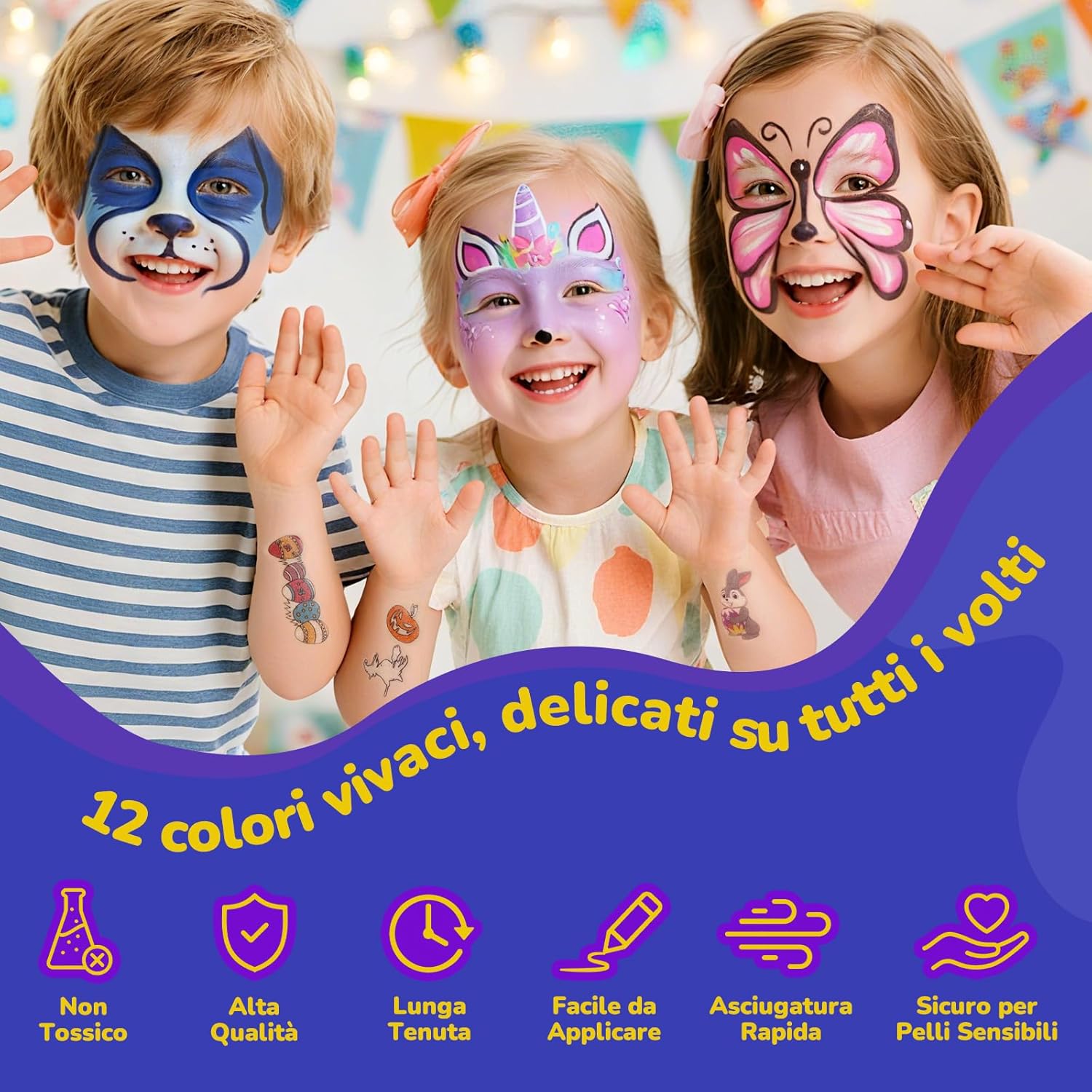 Beesjuy 12 Colori UV Trucco Fluorescente - immagine 3