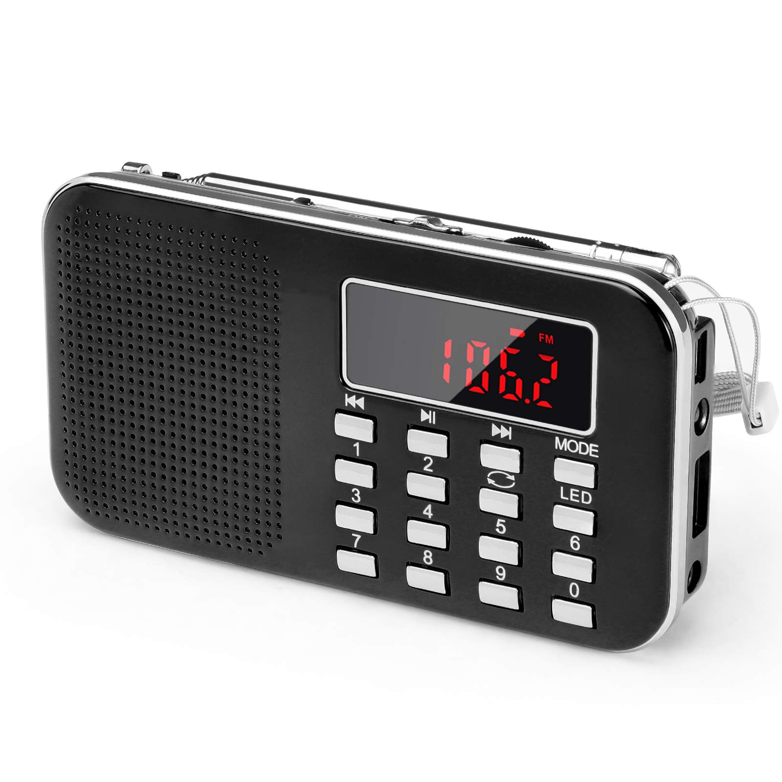 Prunus J-908 Radio Portatile Ricaricabile FM/AM