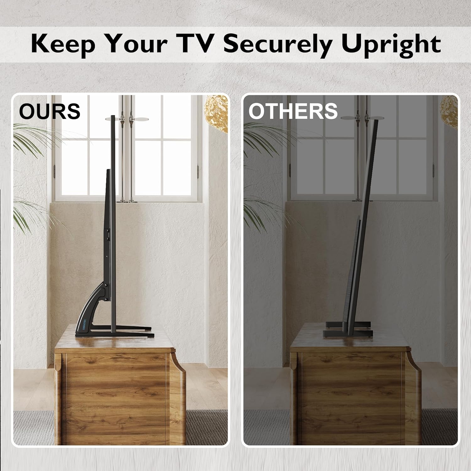 Bontec Supporto Piedistallo TV per Schermi LED LCD Plasma - immagine 3