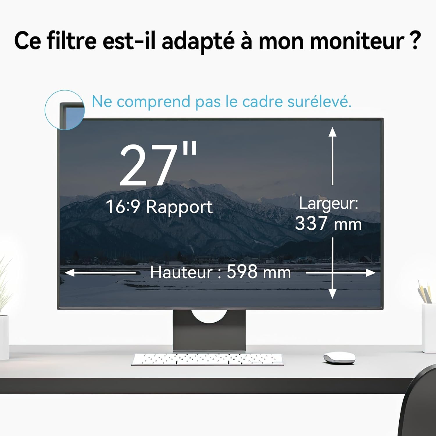 Protescreen Filtro Schermo Luce Blu 27 Pollici - immagine 7