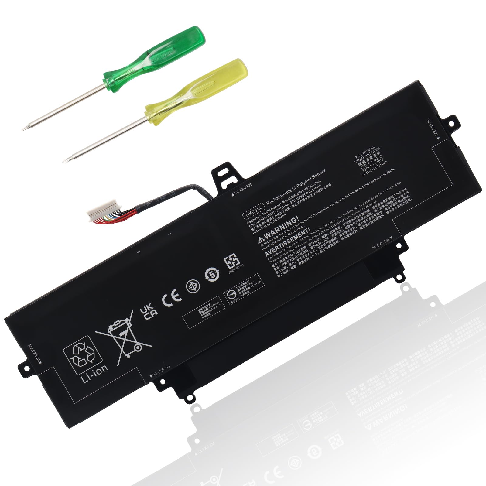 HK04XL HK04054XL-PL - Batteria per PC portatile HP EliteBook x360 1030 G7 G8, EliteBook x360 1040 G7 G8 2 in 1 convertibile Notebook PC Series L82391-007 L82391-005 L82391-06 L7937 6 54 Wh 6669 mAh