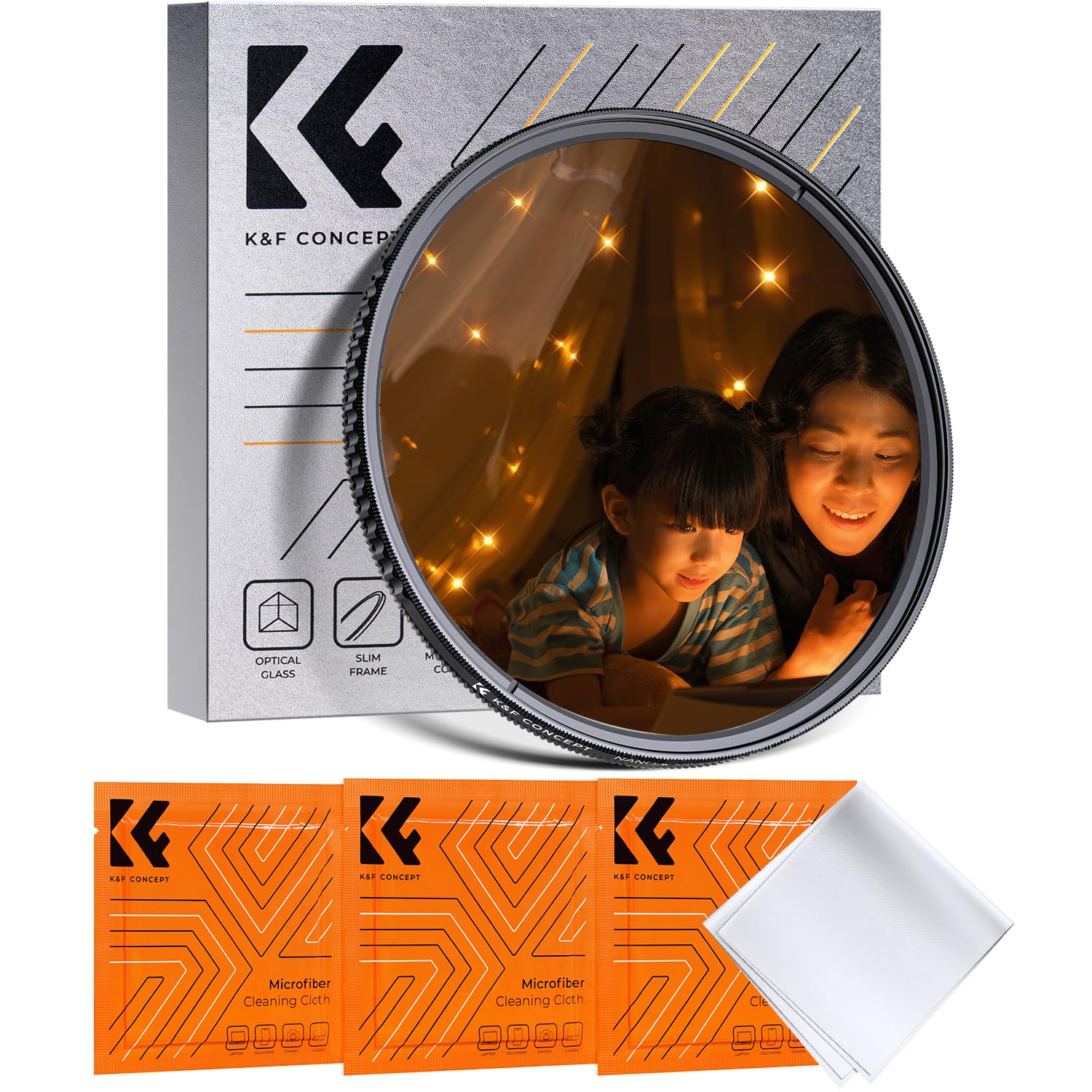 K&f Concept Nano-Klear 82mm Filtro a Stella 4 Punti